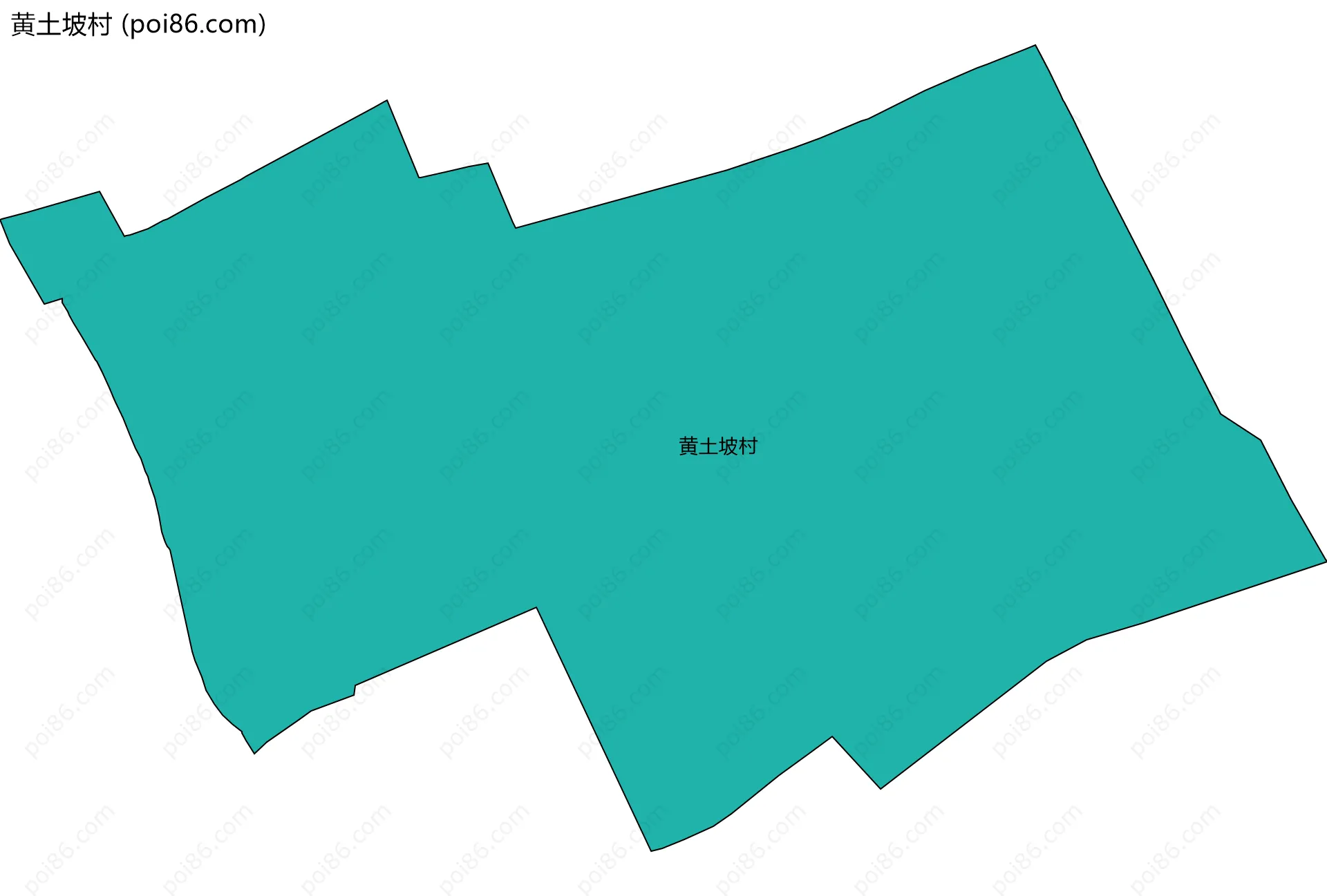 黄土坡村边界地图