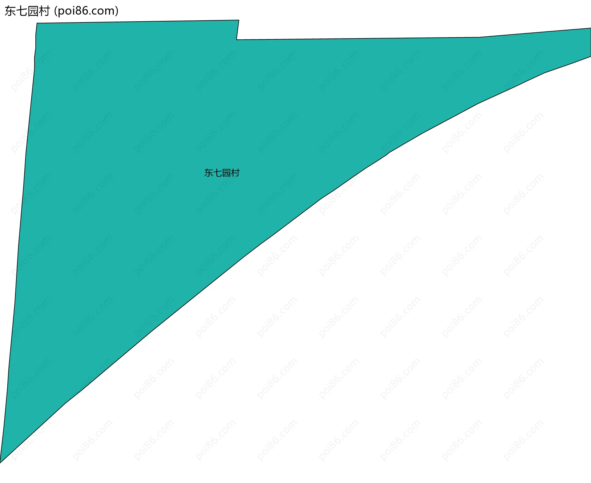 东七园村边界地图