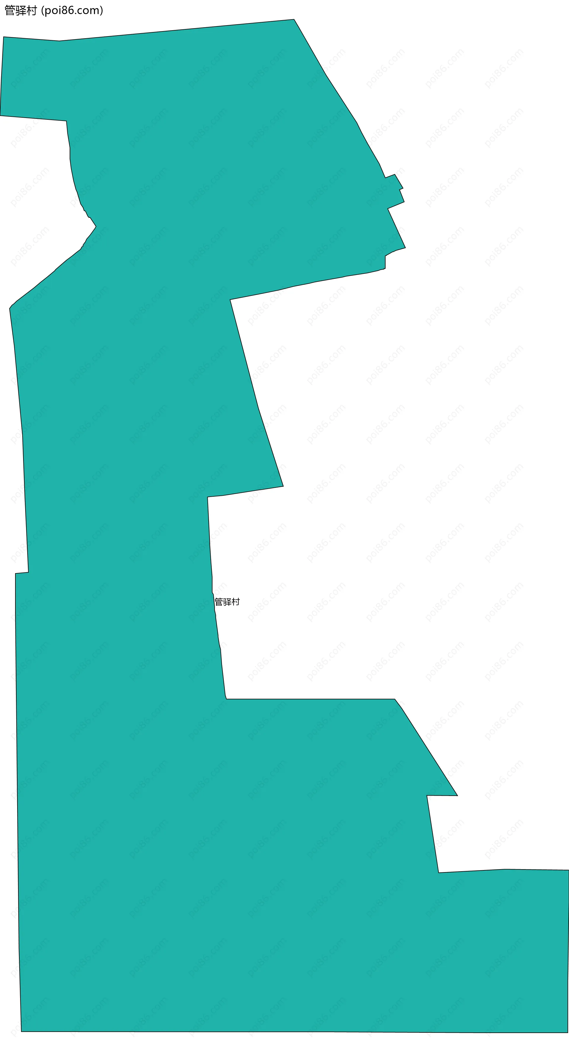 管驿村边界地图