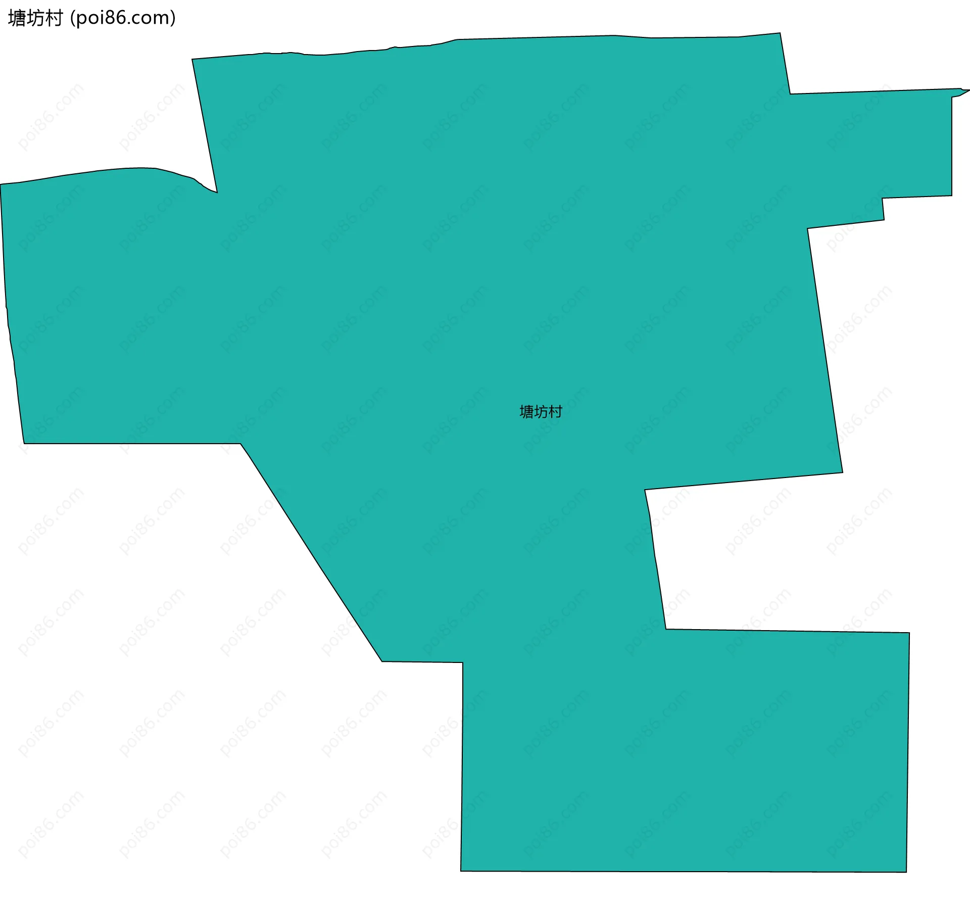 塘坊村边界地图