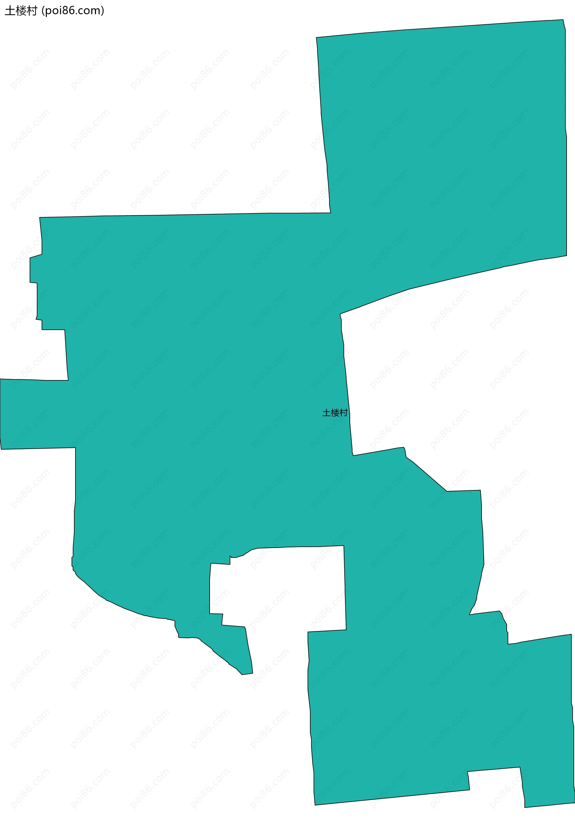 土楼村边界地图