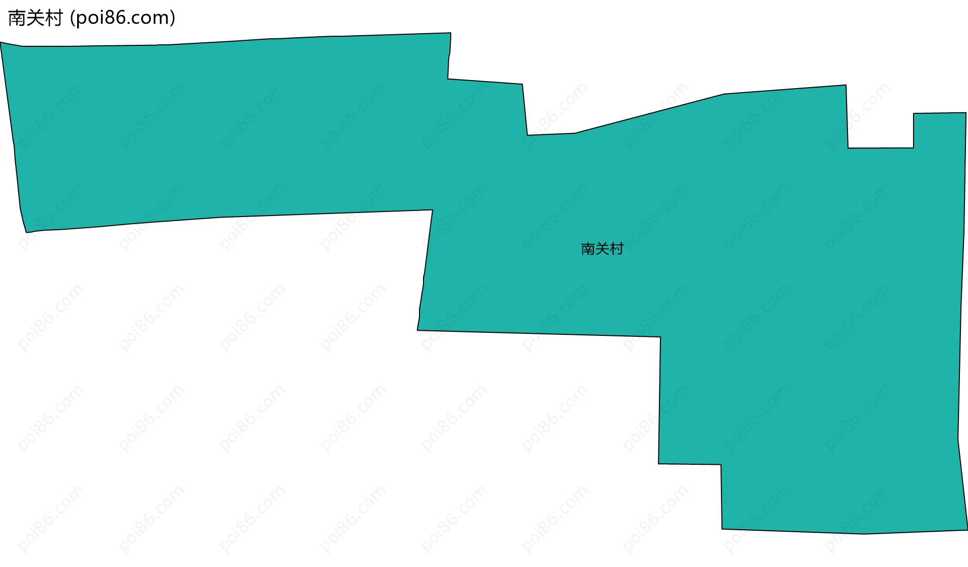 南关村边界地图