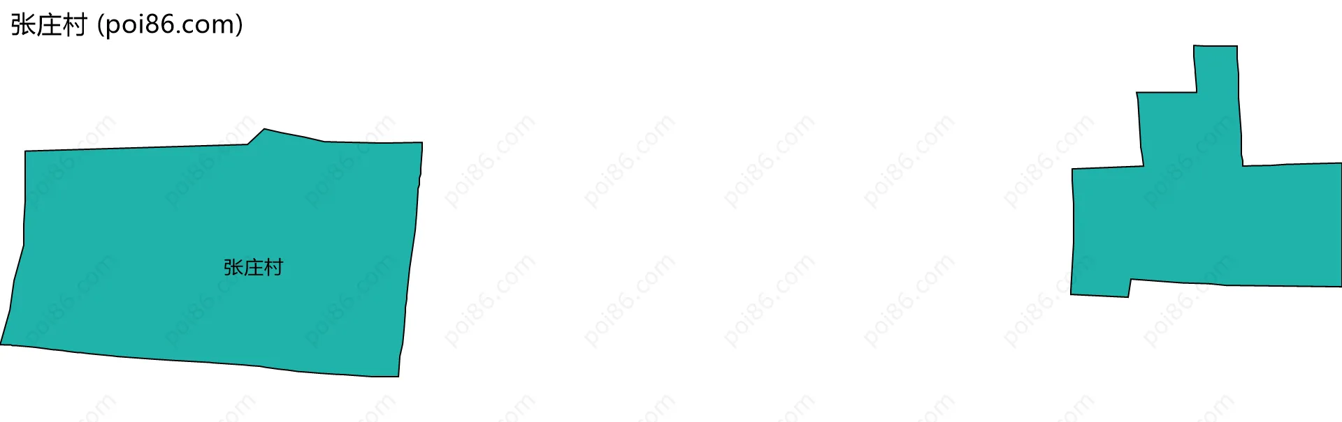 张庄村边界地图