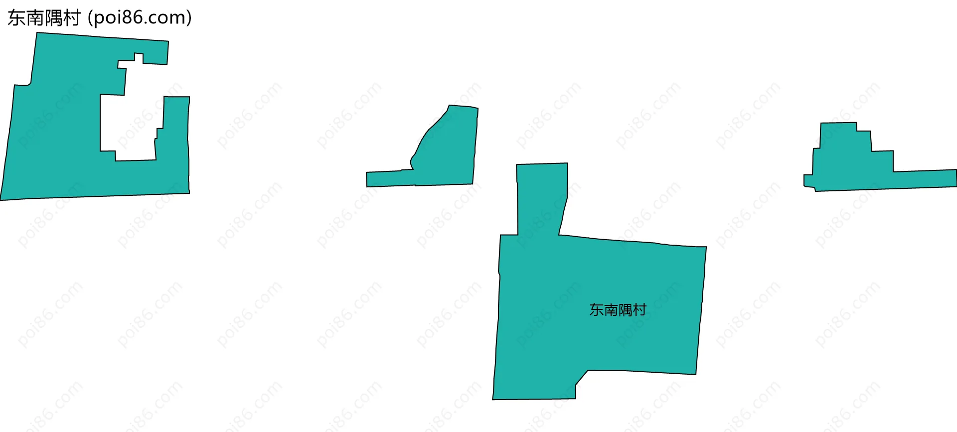 东南隅村边界地图