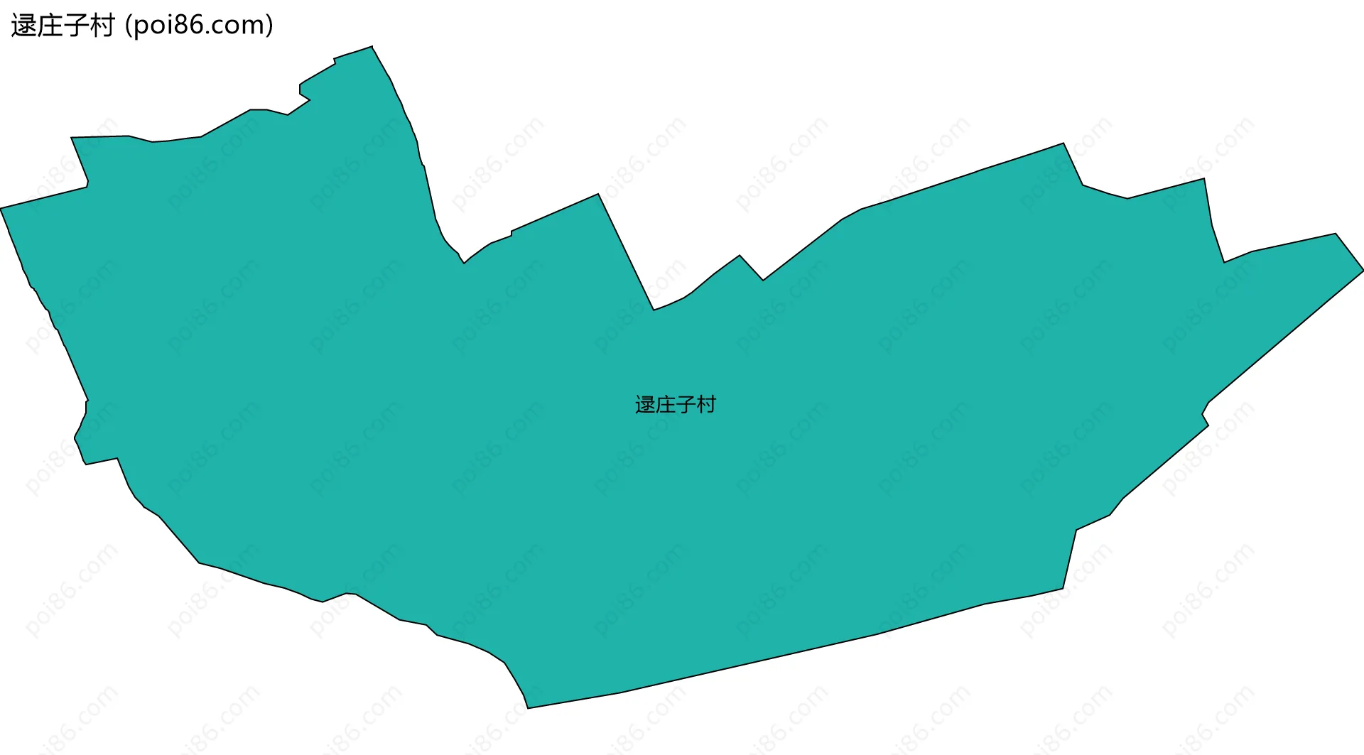 逯庄子村边界地图