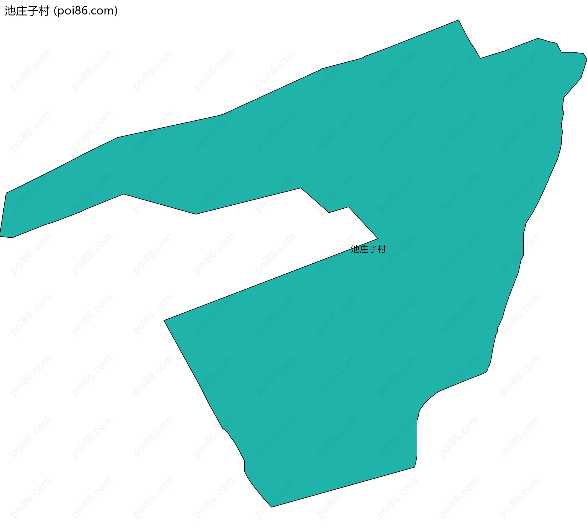 池庄子村边界地图