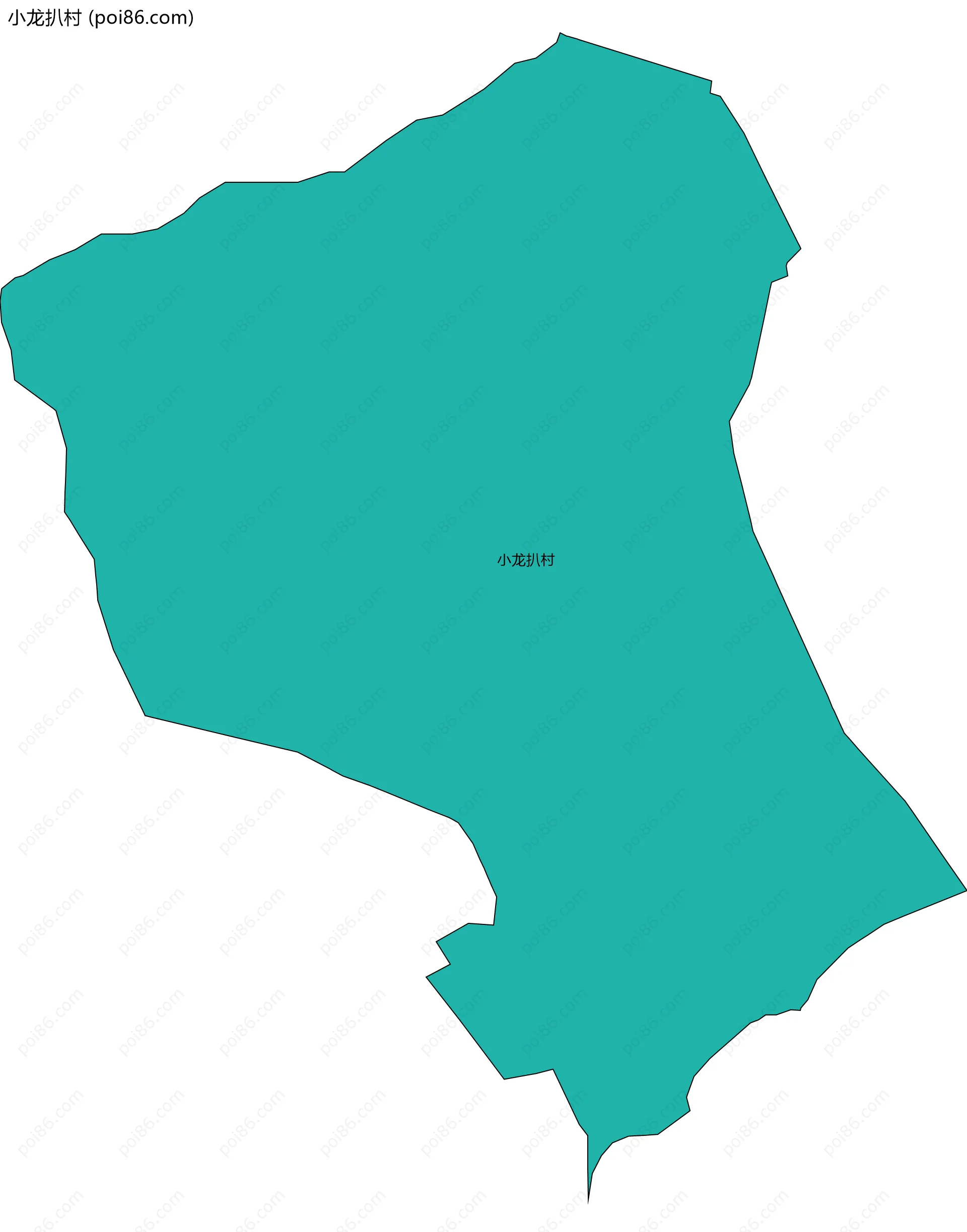 小龙扒村边界地图