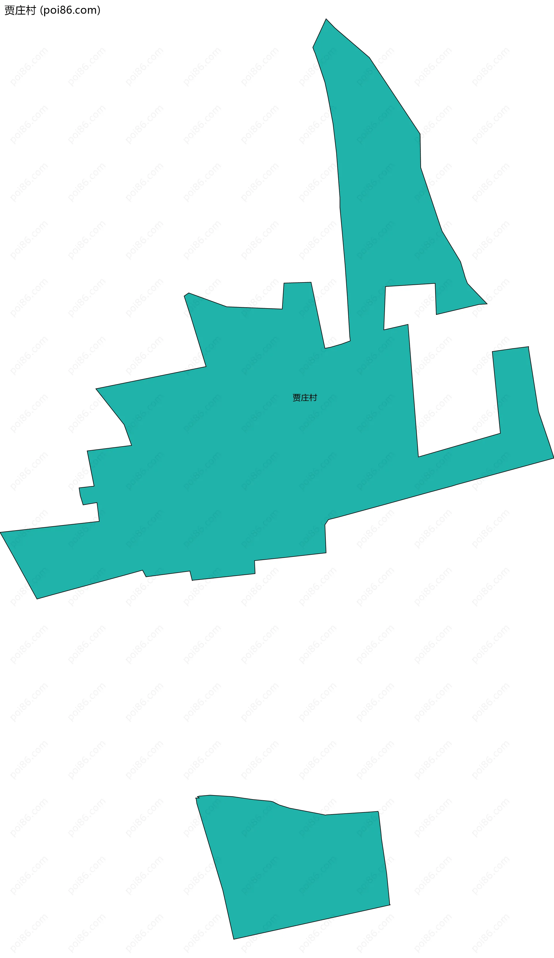 贾庄村边界地图