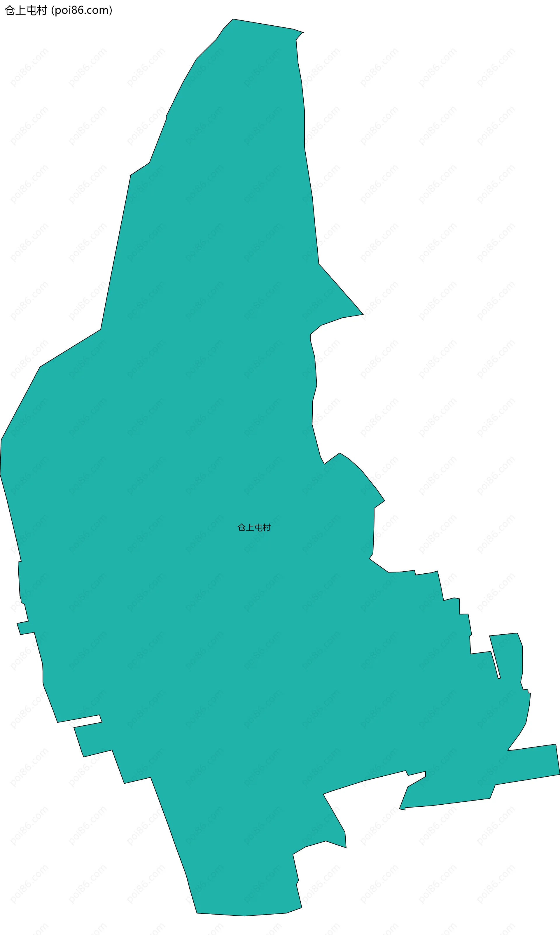 仓上屯村边界地图