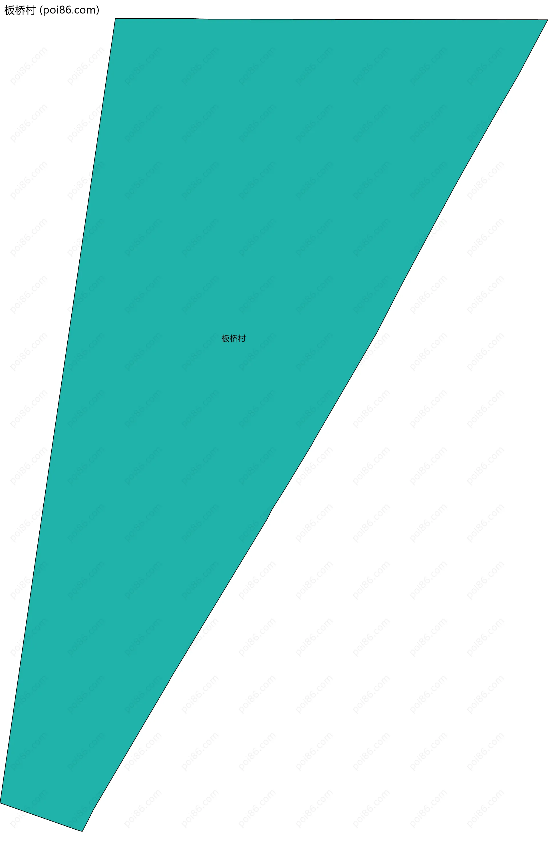 板桥村边界地图