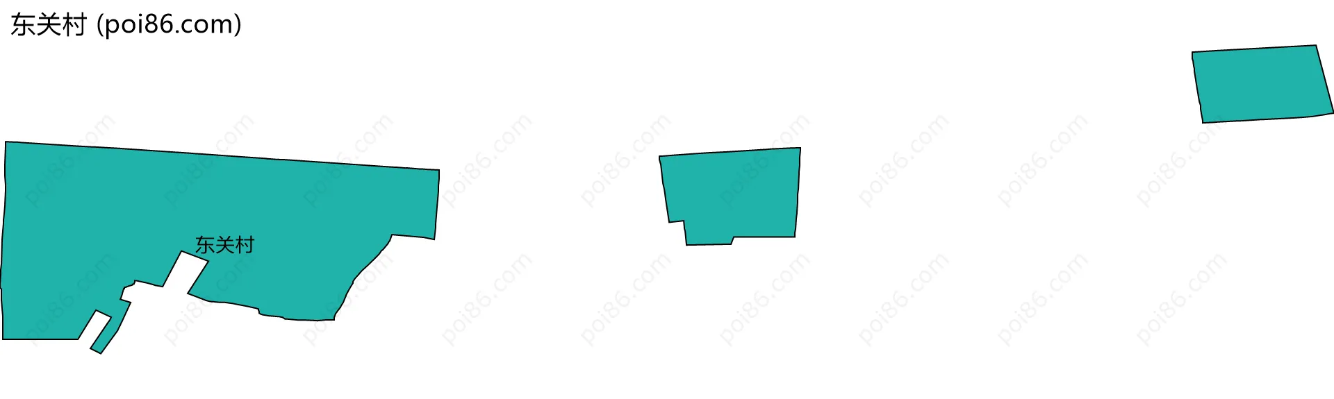 东关村边界地图