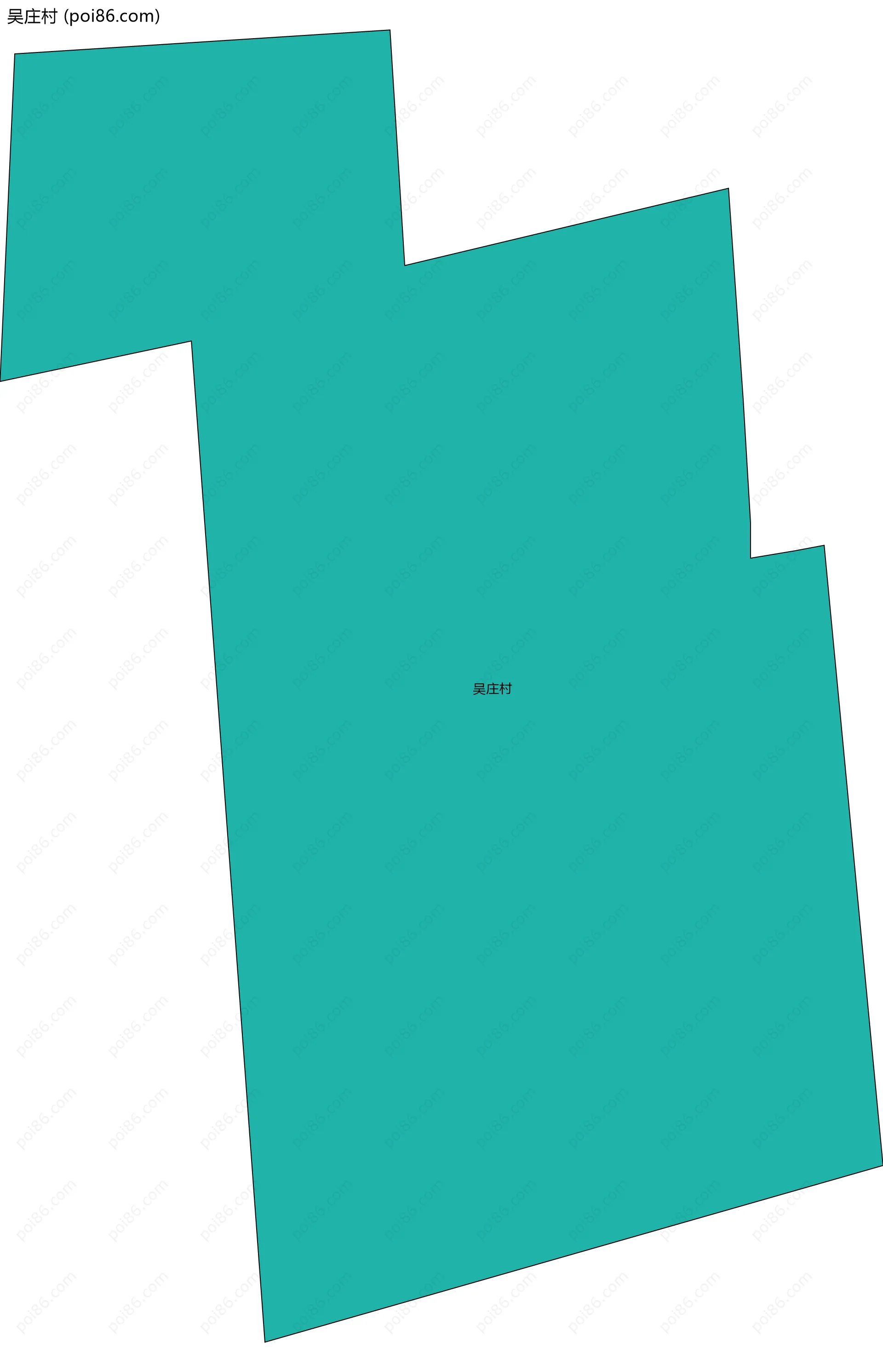 吴庄村边界地图