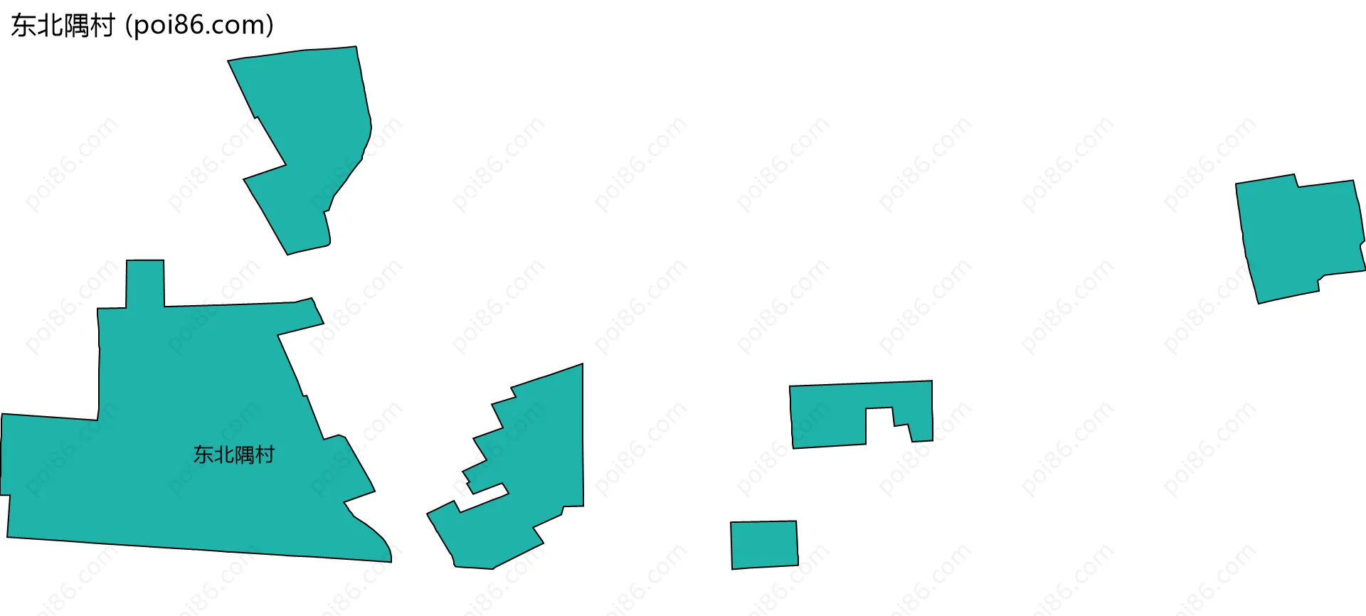 东北隅村边界地图