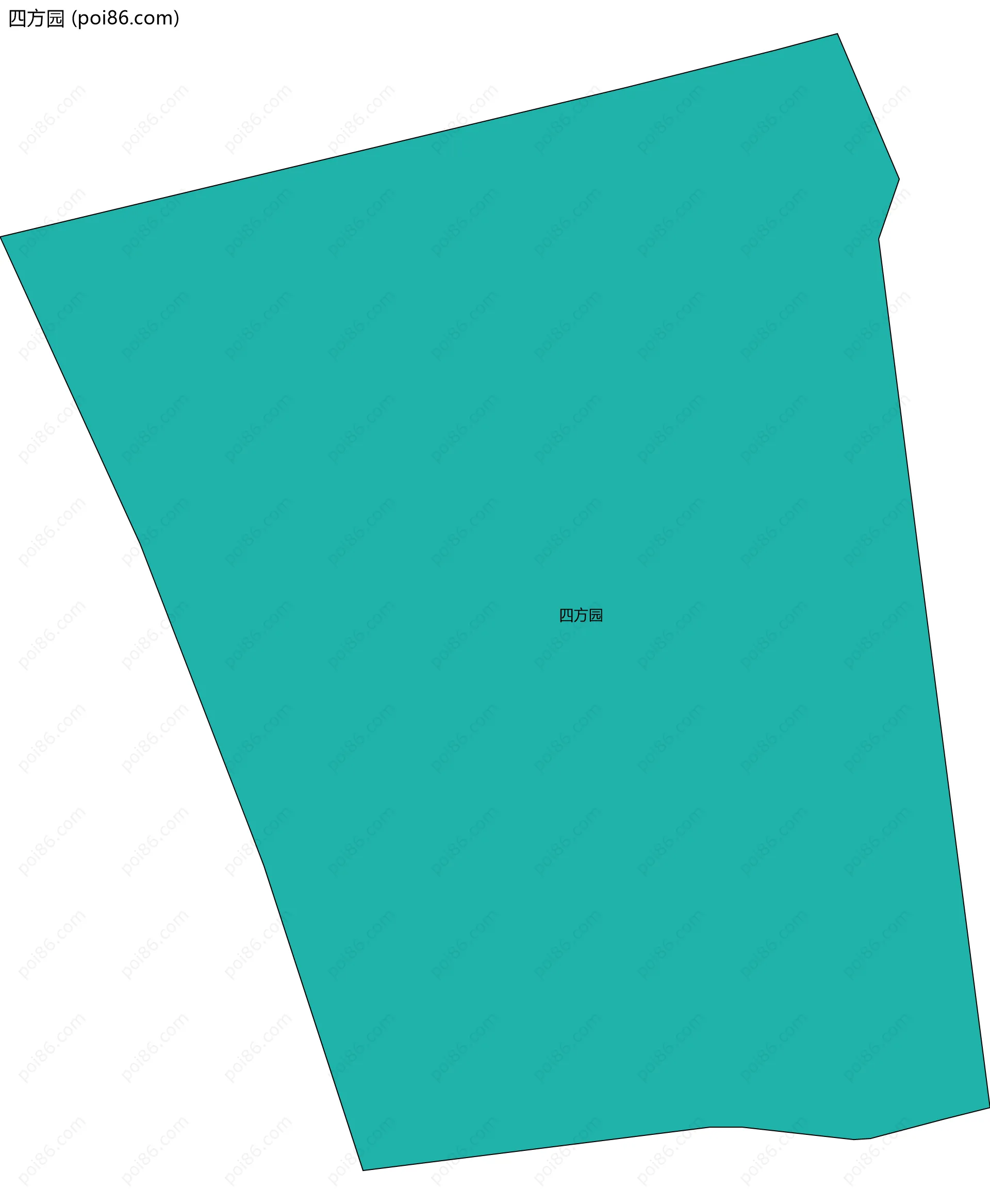 四方园边界地图