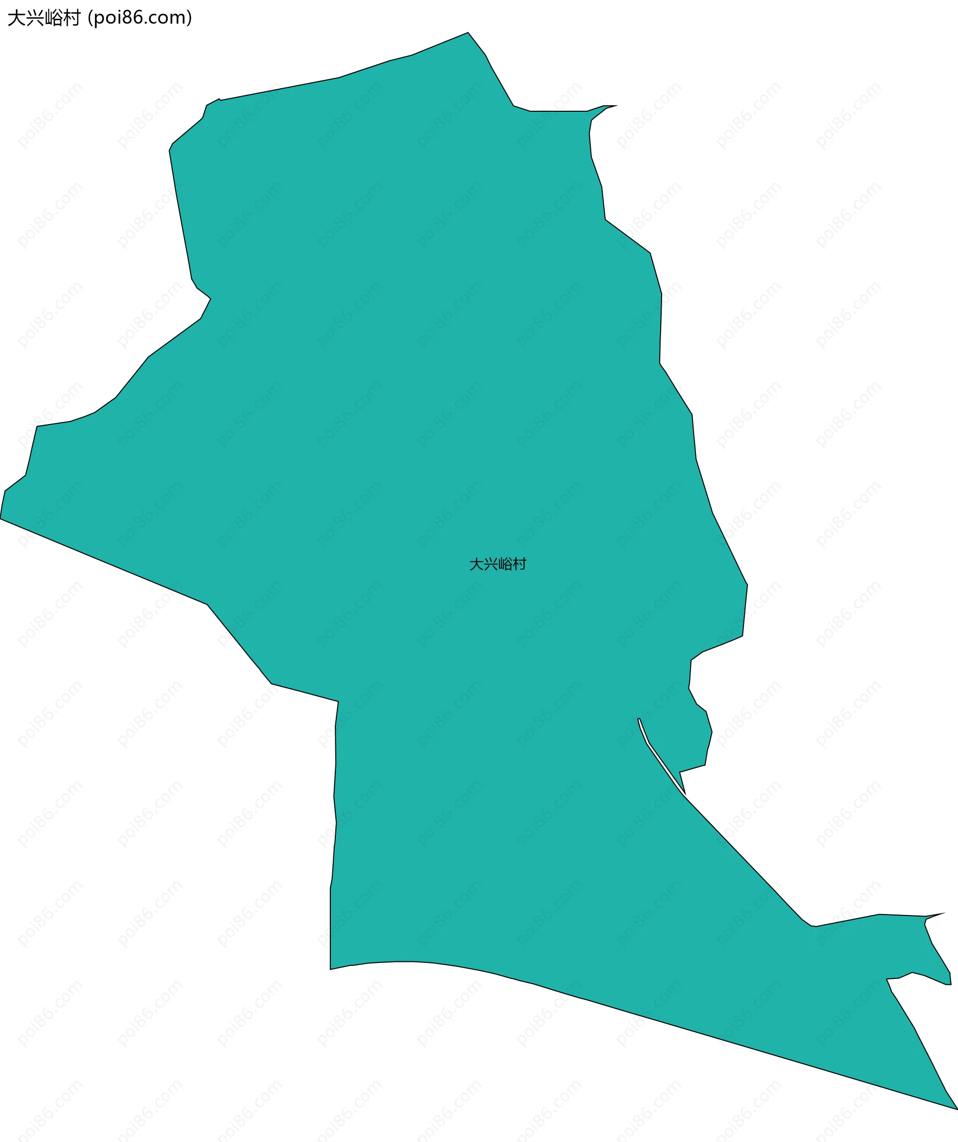 大兴峪村边界地图