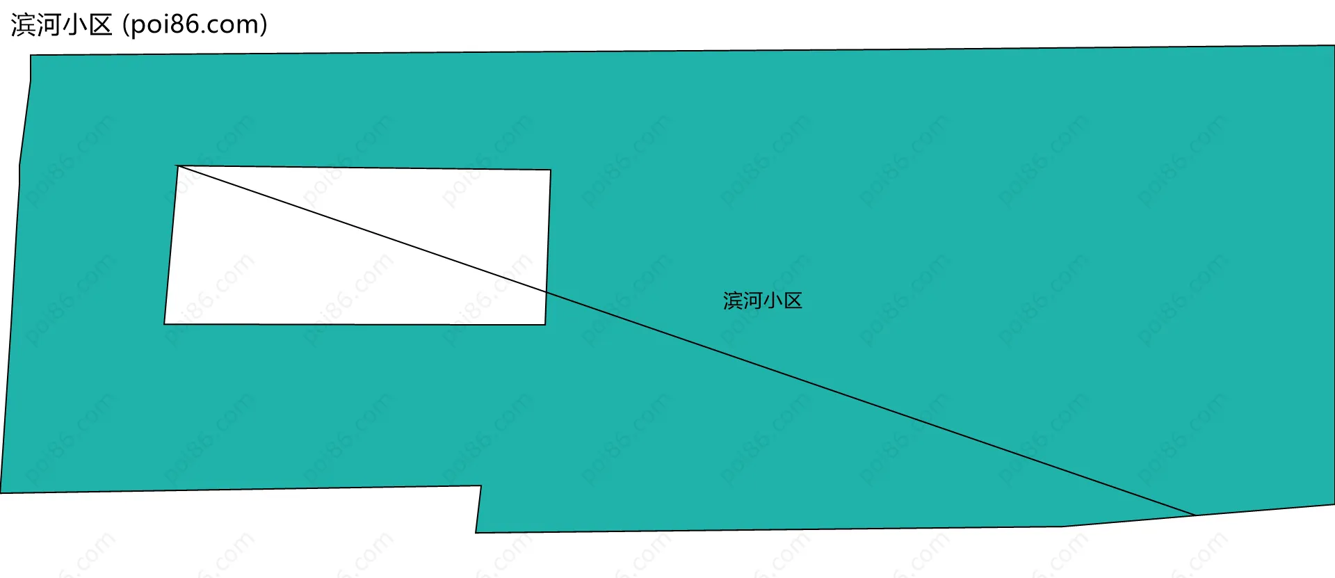 滨河小区边界地图