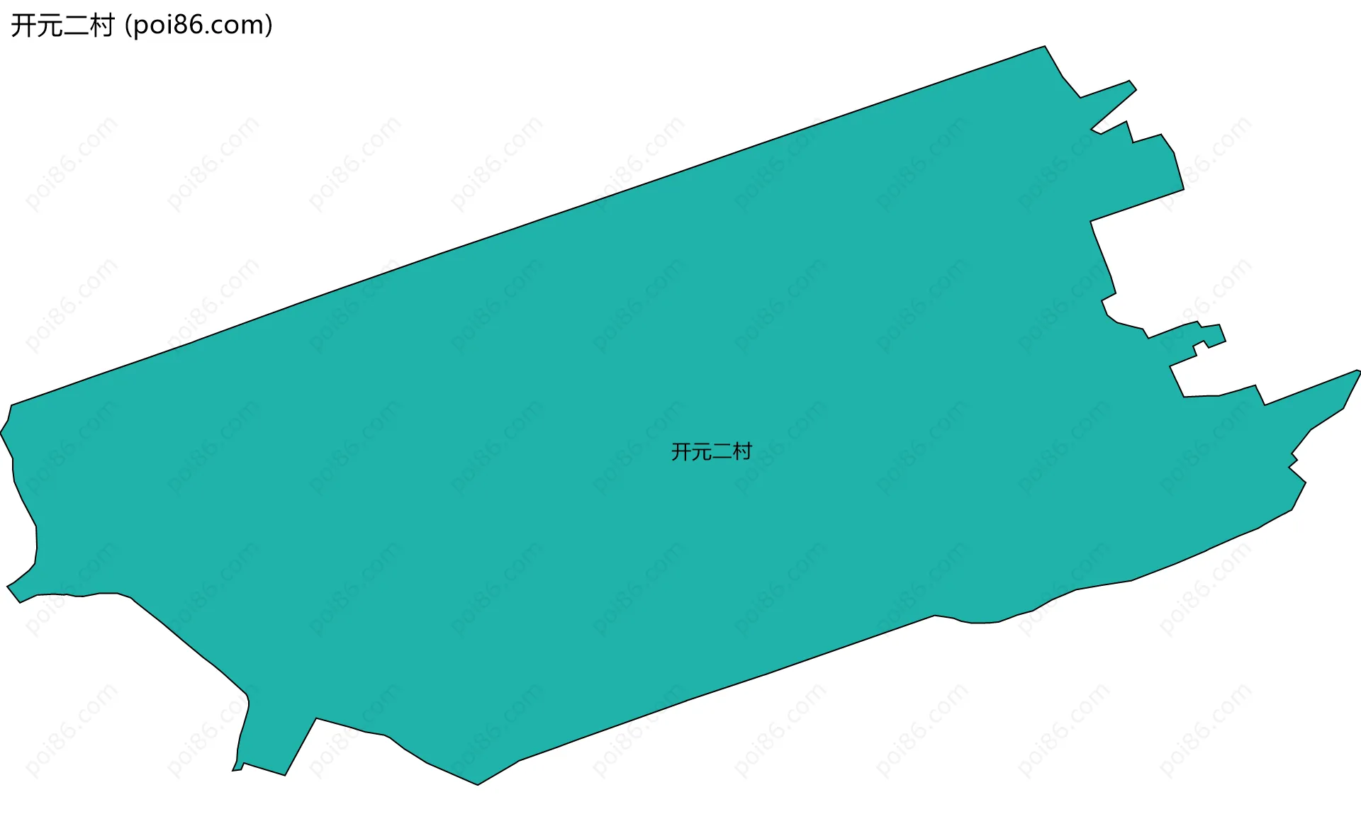 开元二村边界地图