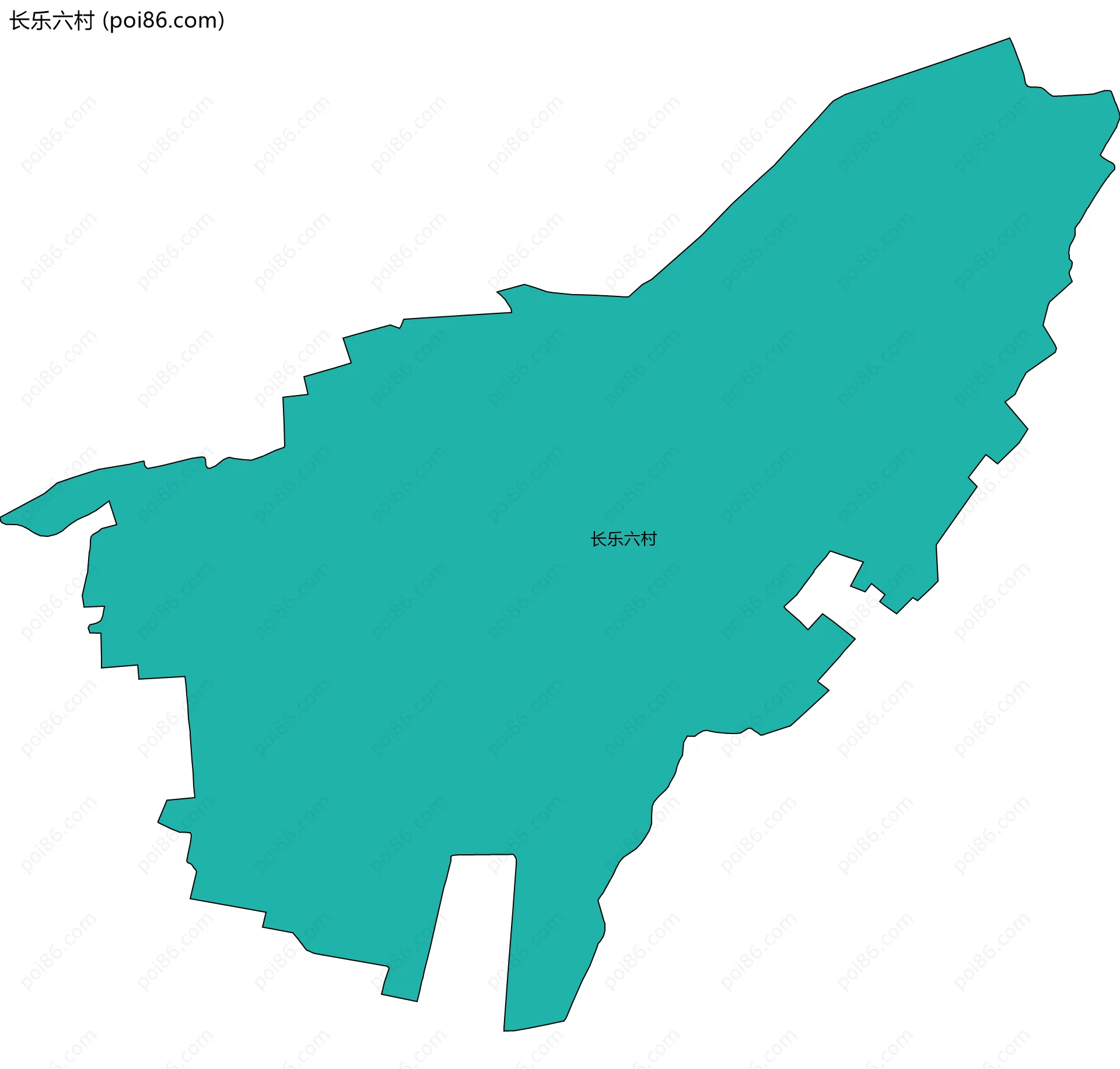 长乐六村边界地图