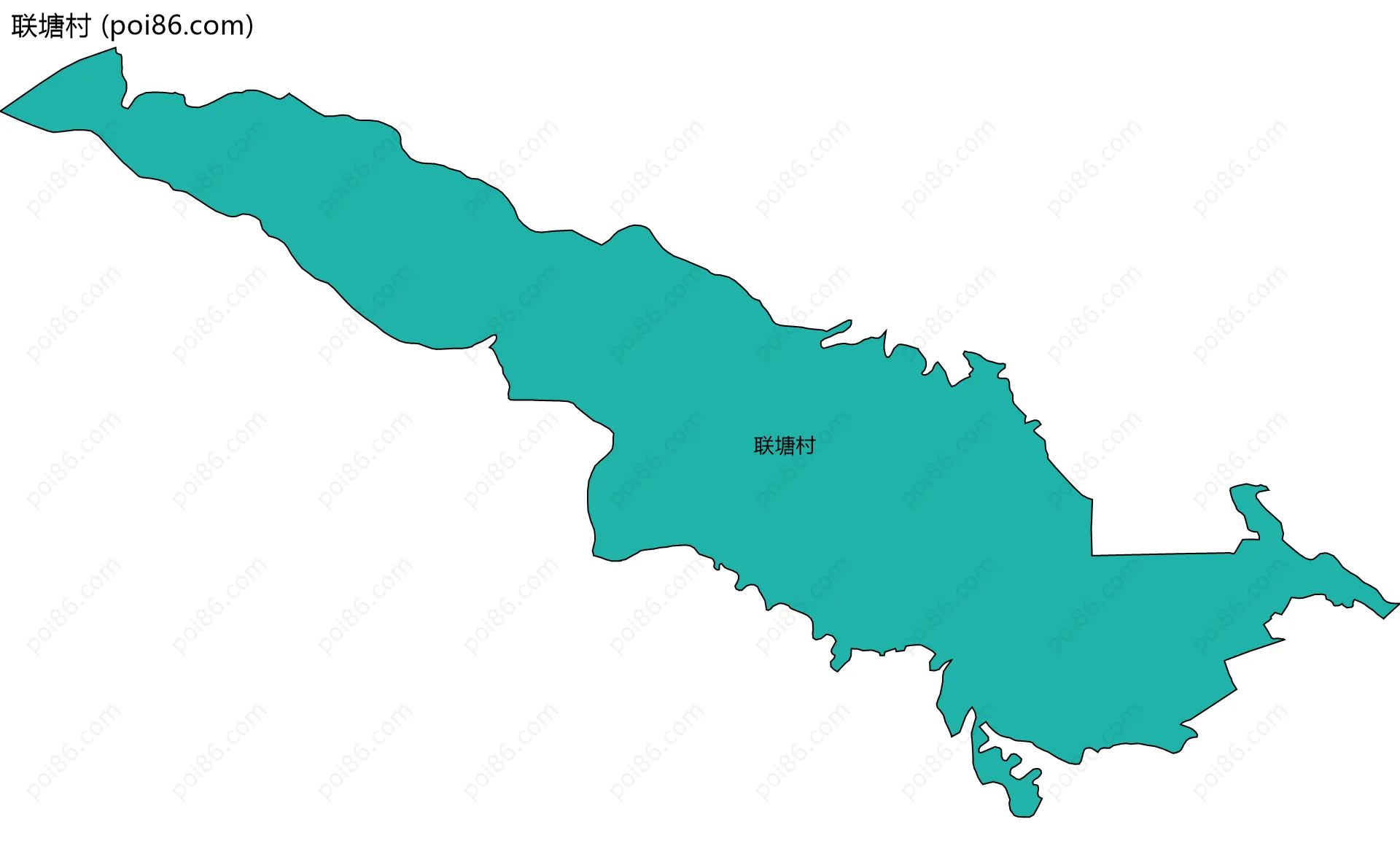 联塘村边界地图