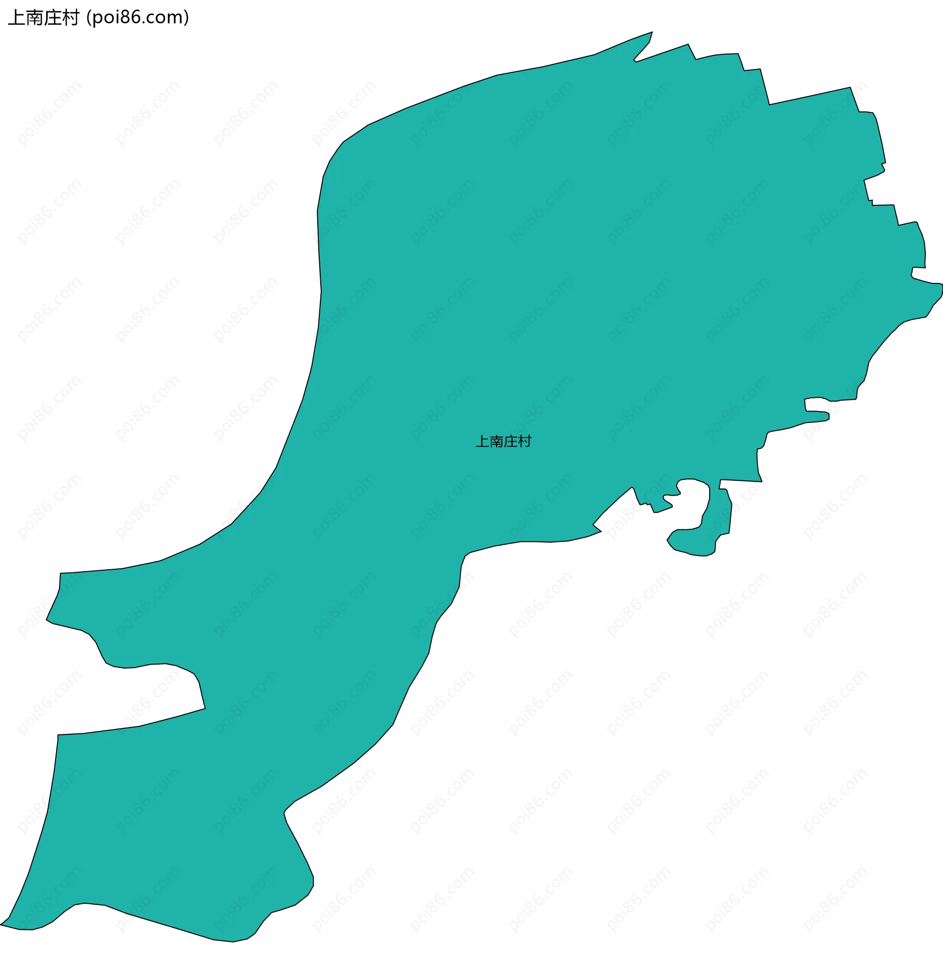 上南庄村边界地图
