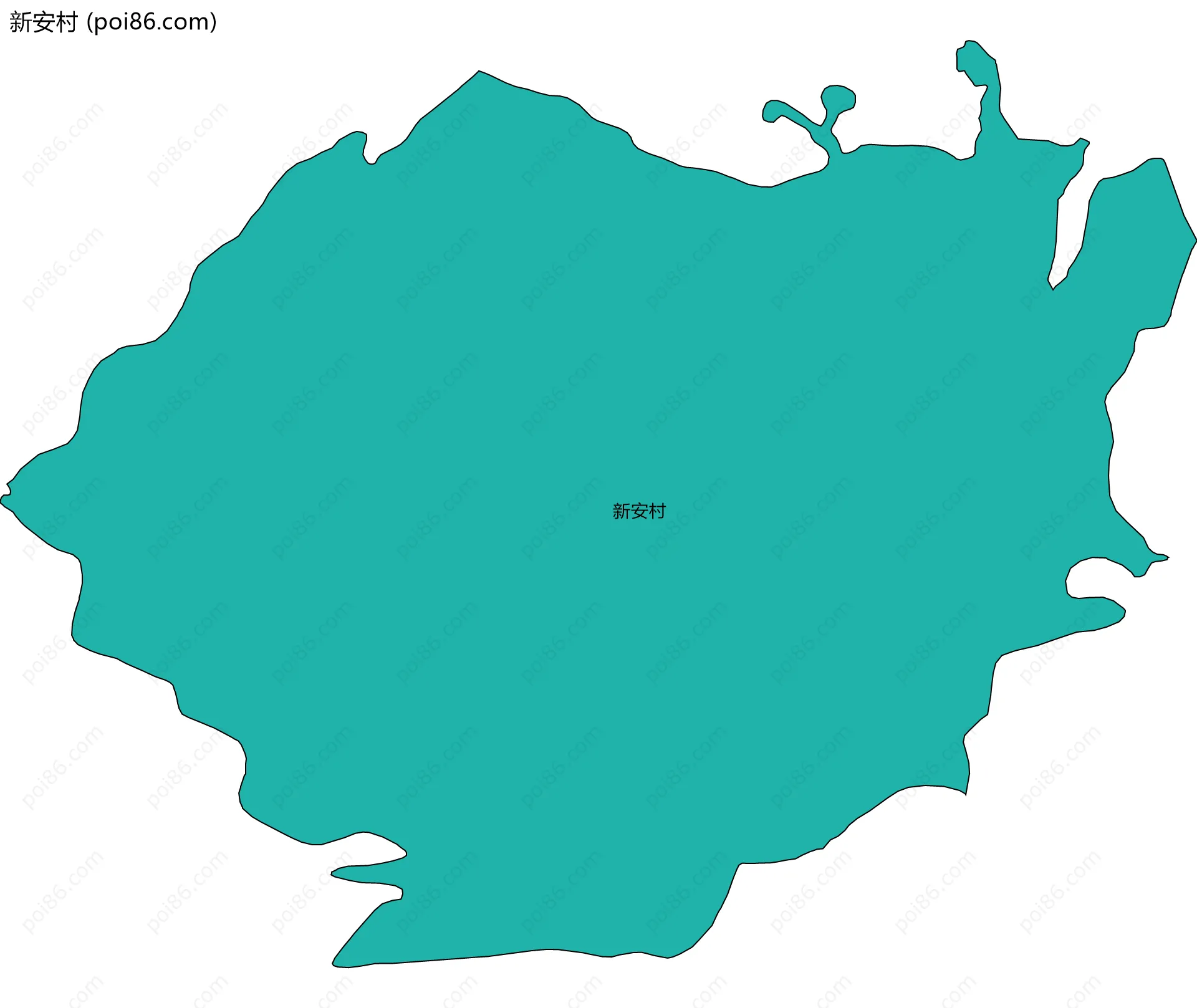 新安村边界地图