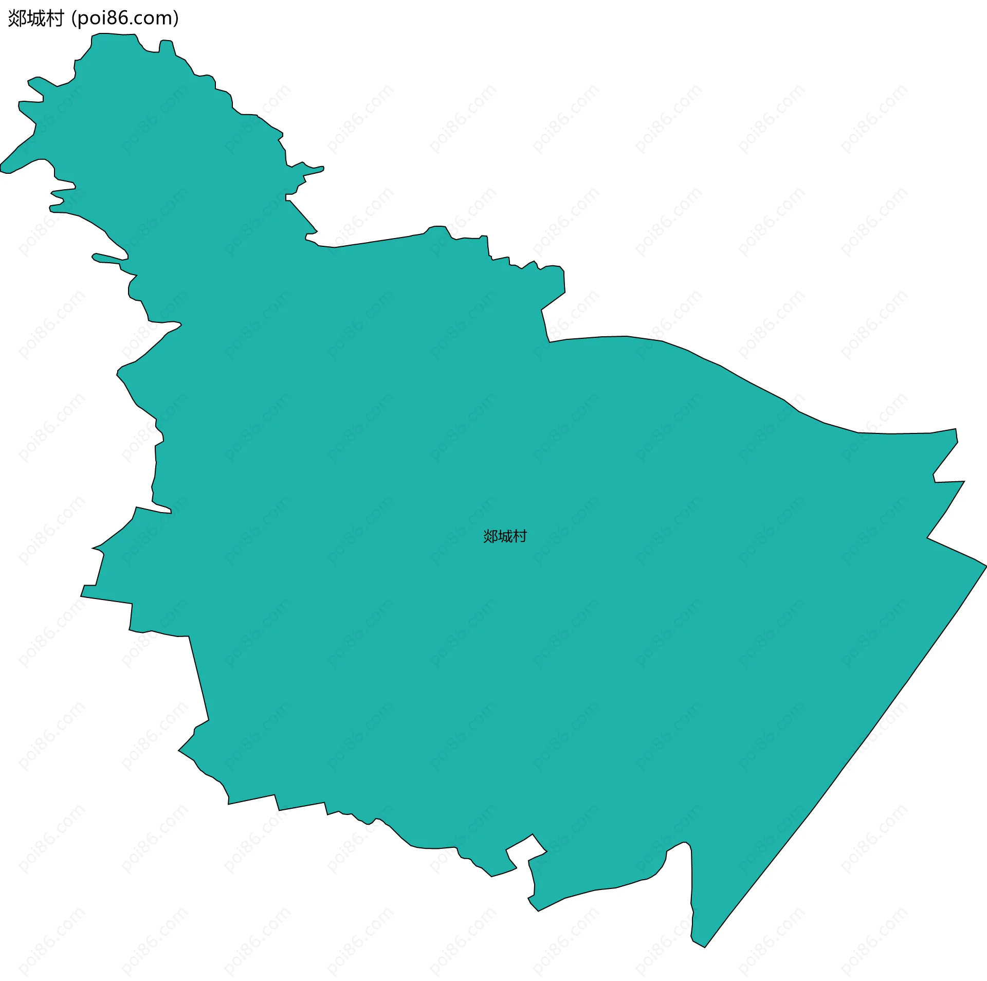 郯城村边界地图