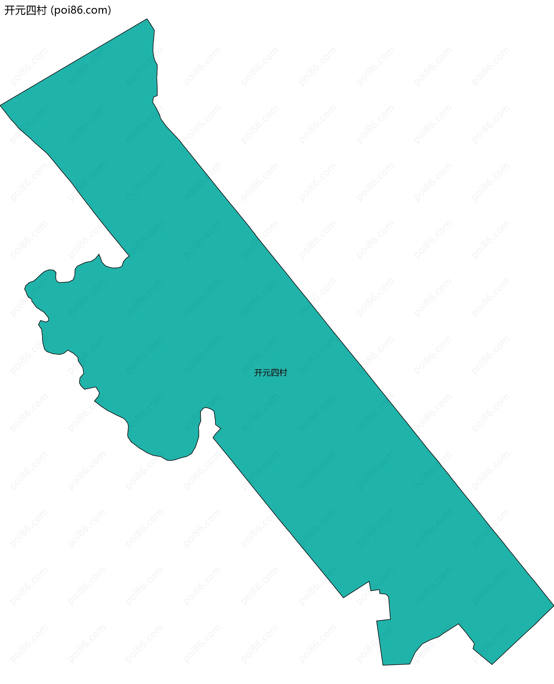 开元四村边界地图