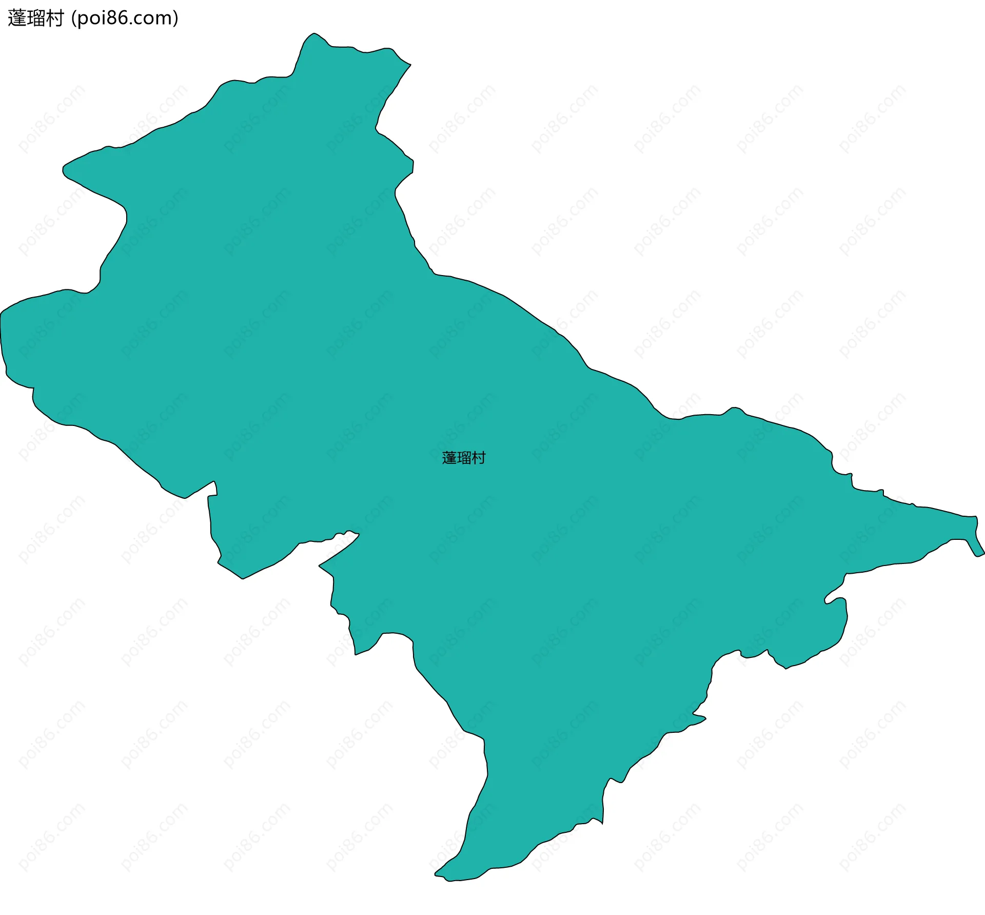 蓬瑠村边界地图