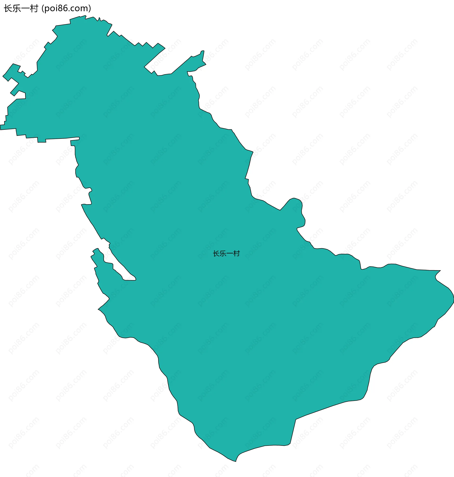 长乐一村边界地图