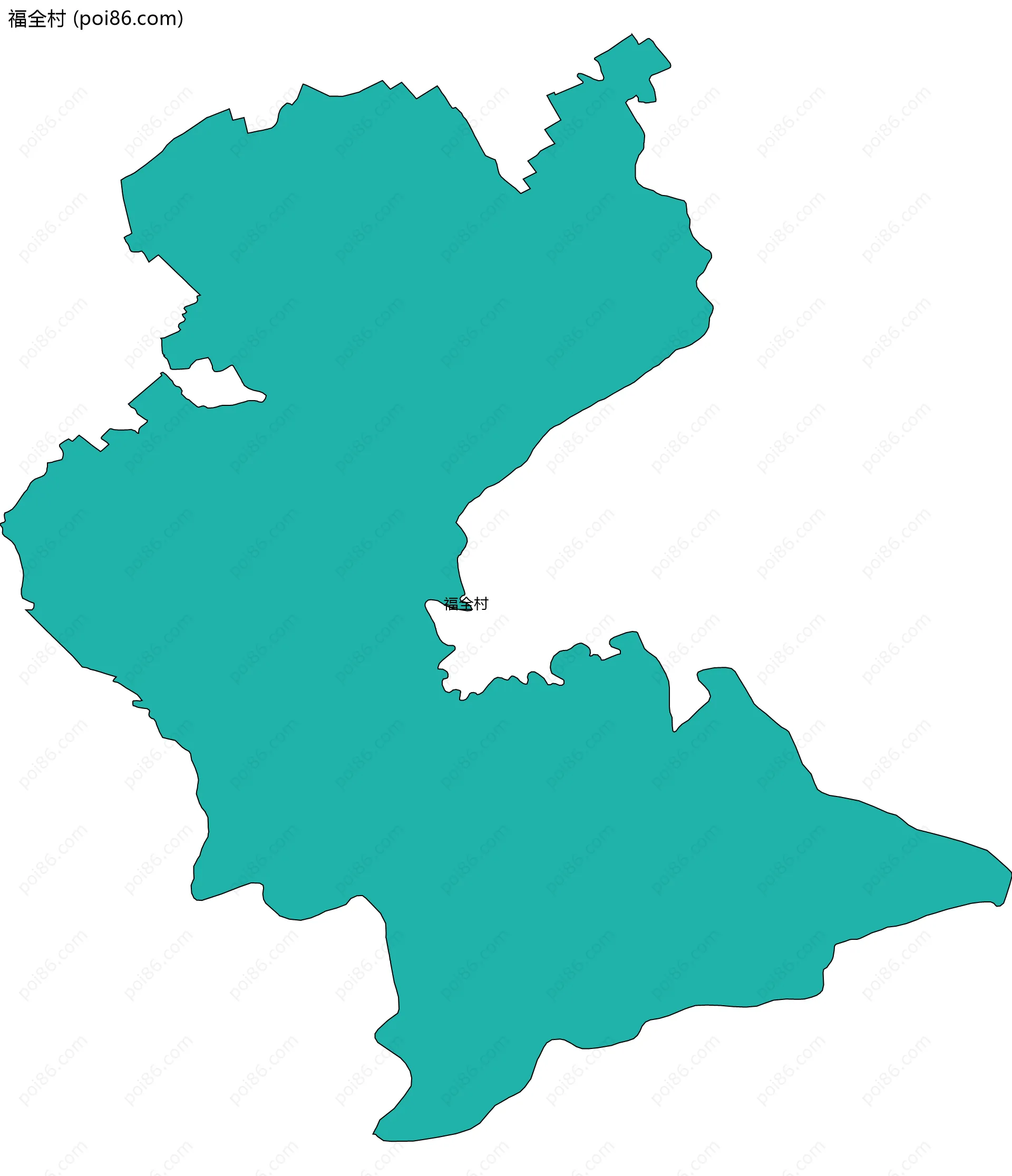 福全村边界地图