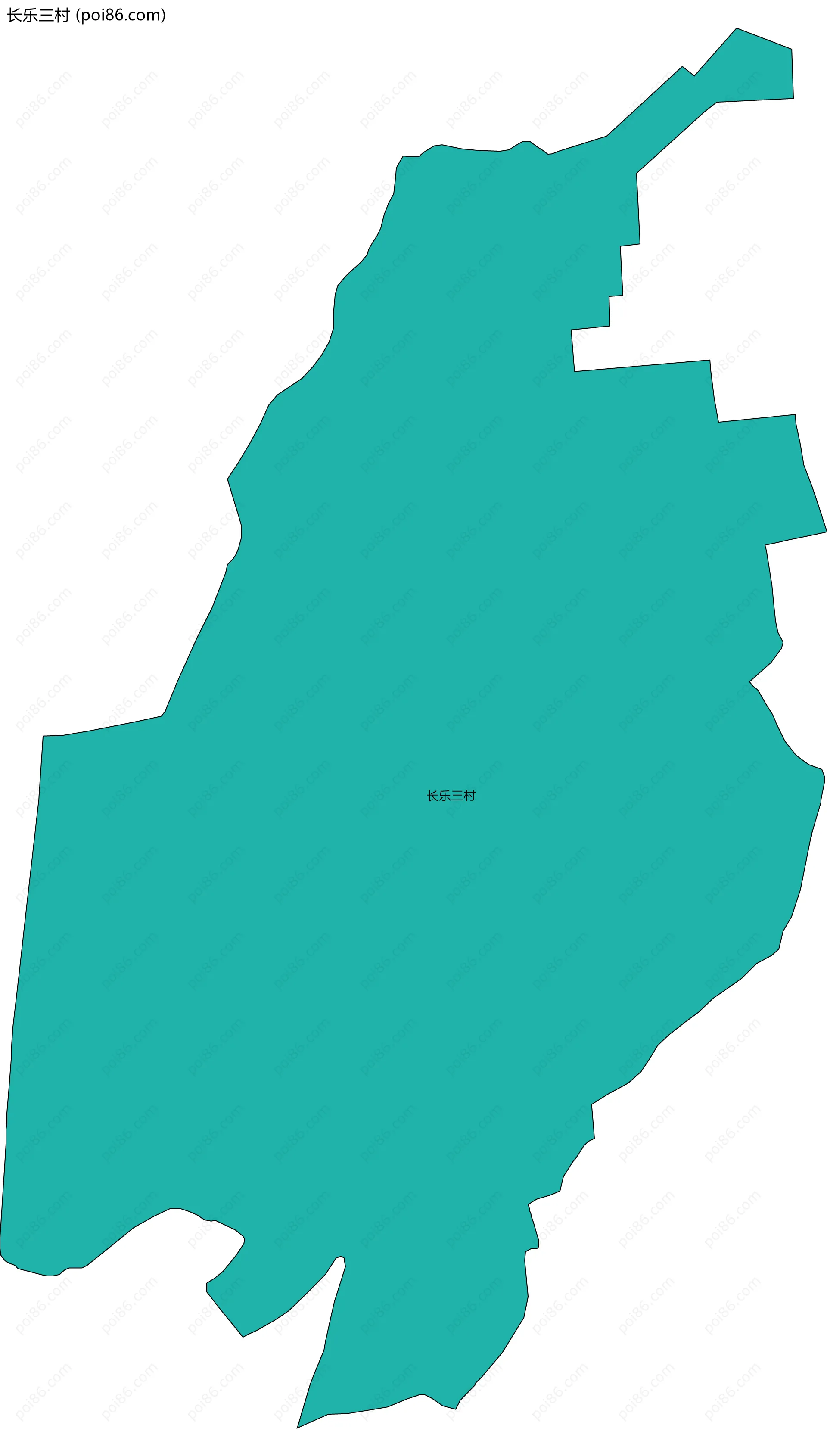 长乐三村边界地图