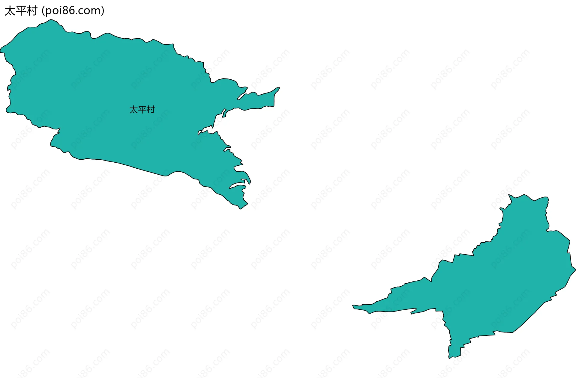 太平村边界地图