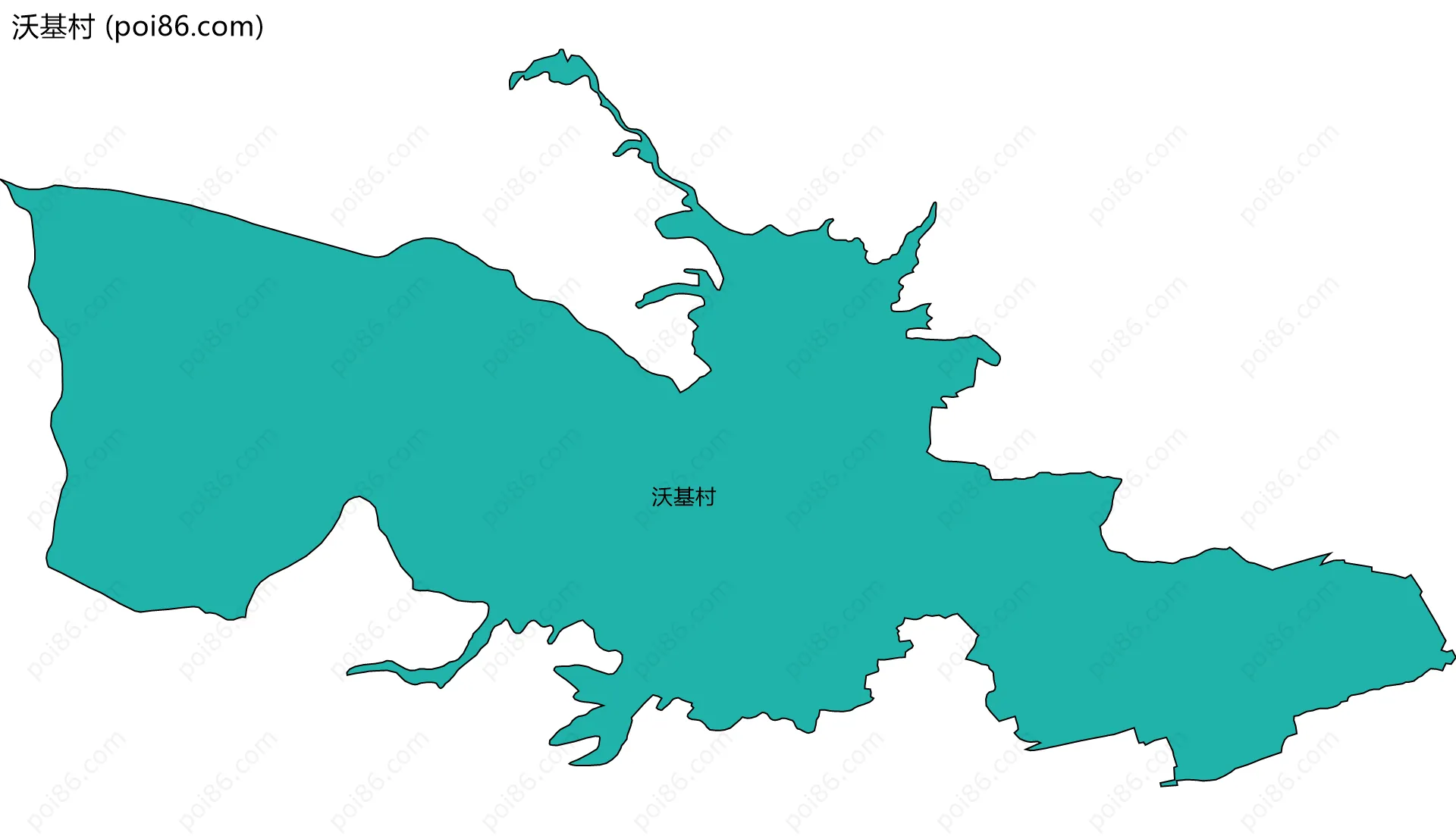 沃基村边界地图