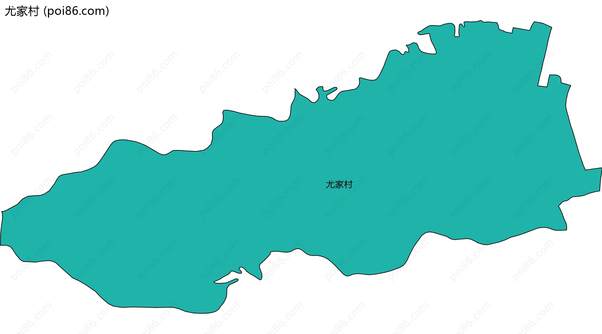 尤家村边界地图