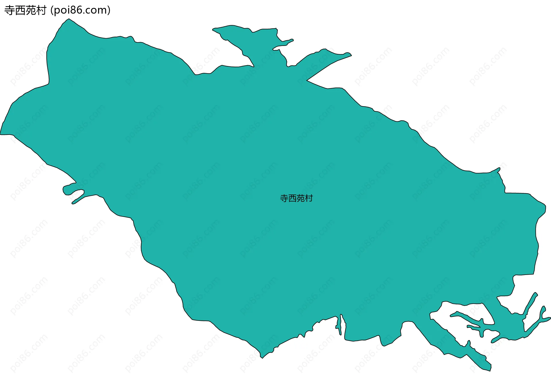 寺西苑村边界地图