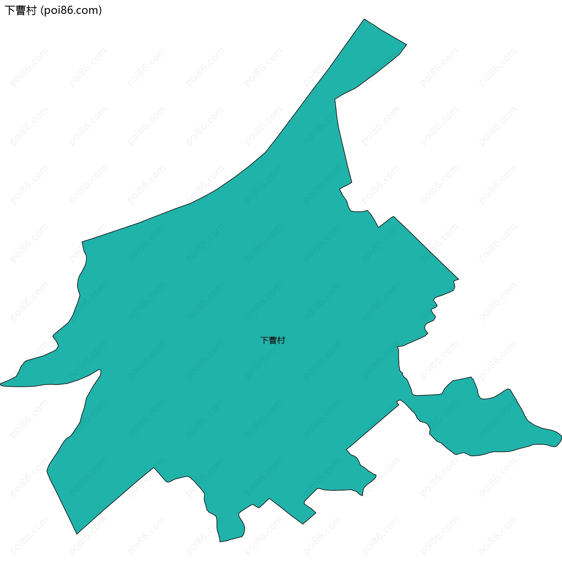 下曹村边界地图