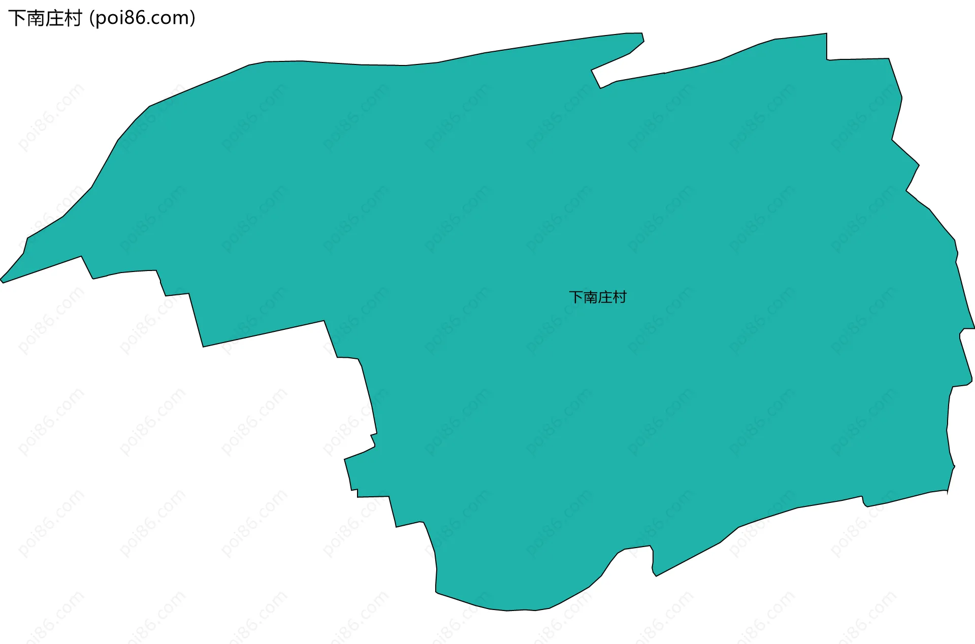 下南庄村边界地图