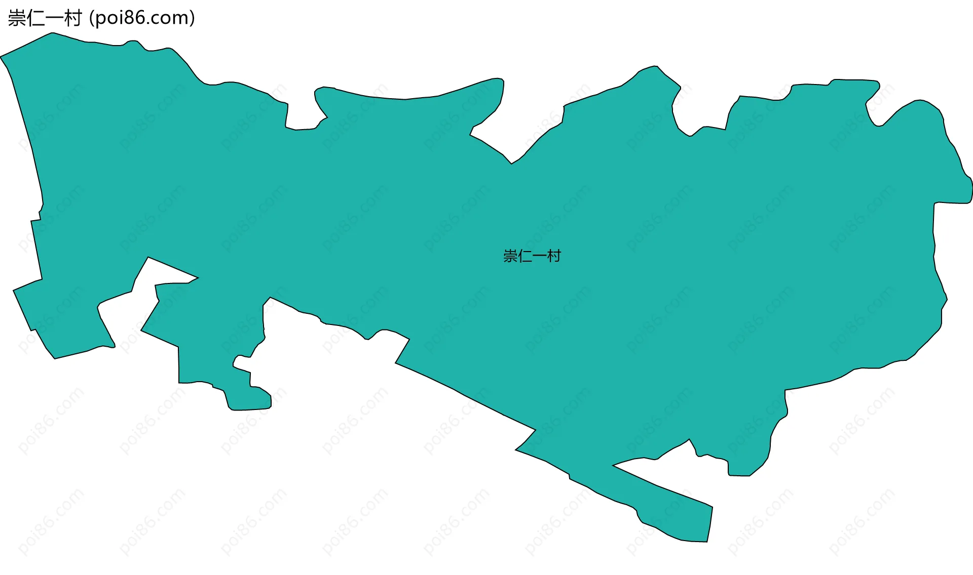 崇仁一村边界地图