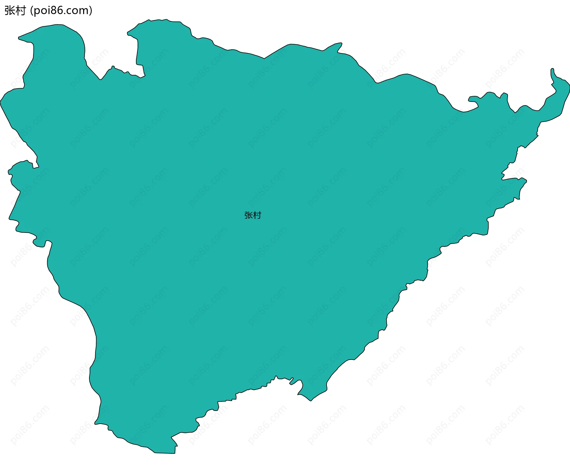 张村边界地图