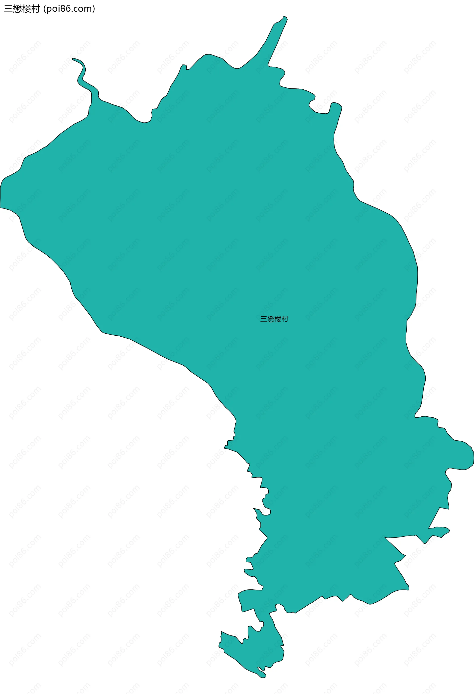 三懋楼村边界地图