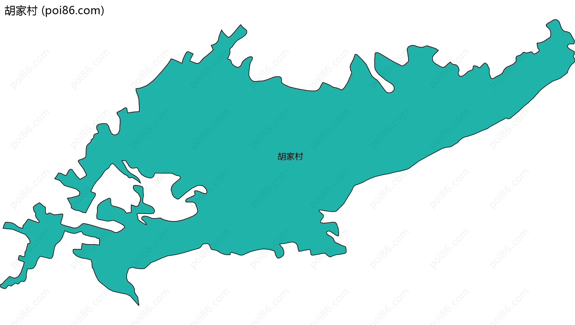 胡家村边界地图