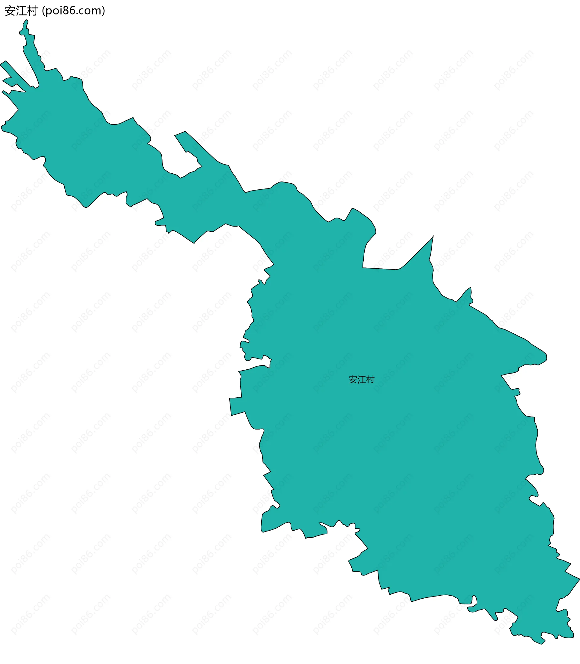 安江村边界地图