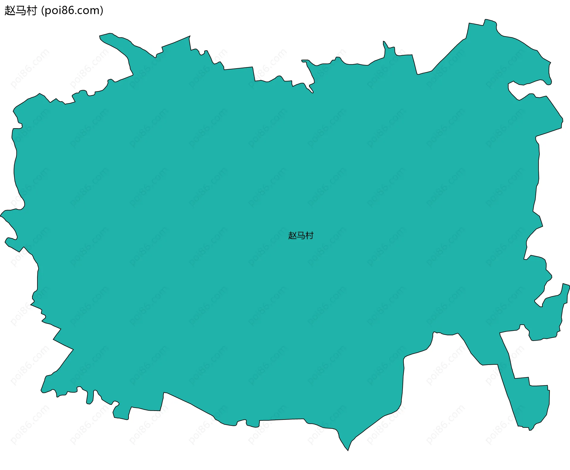 赵马村边界地图