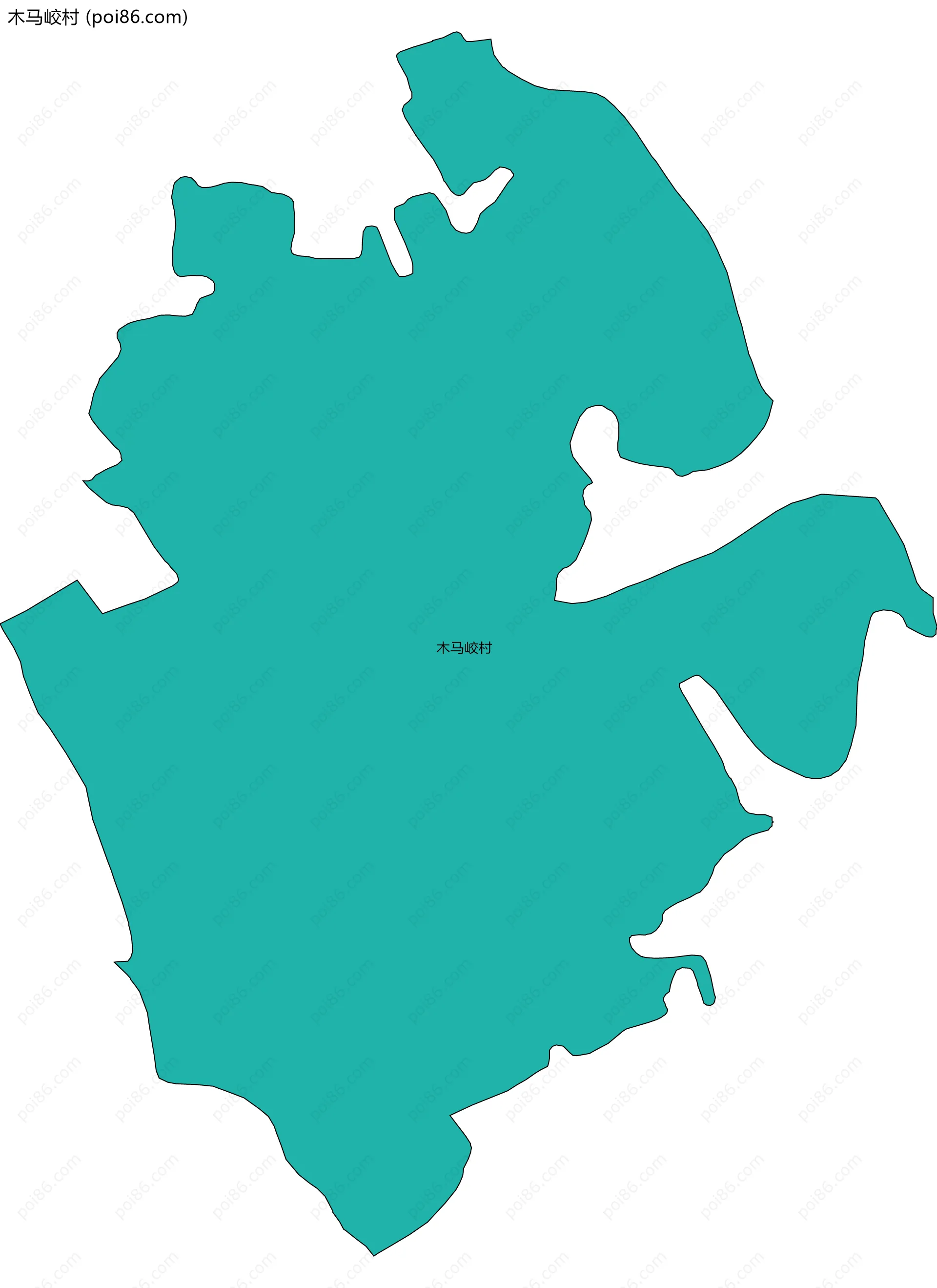 木马峧村边界地图