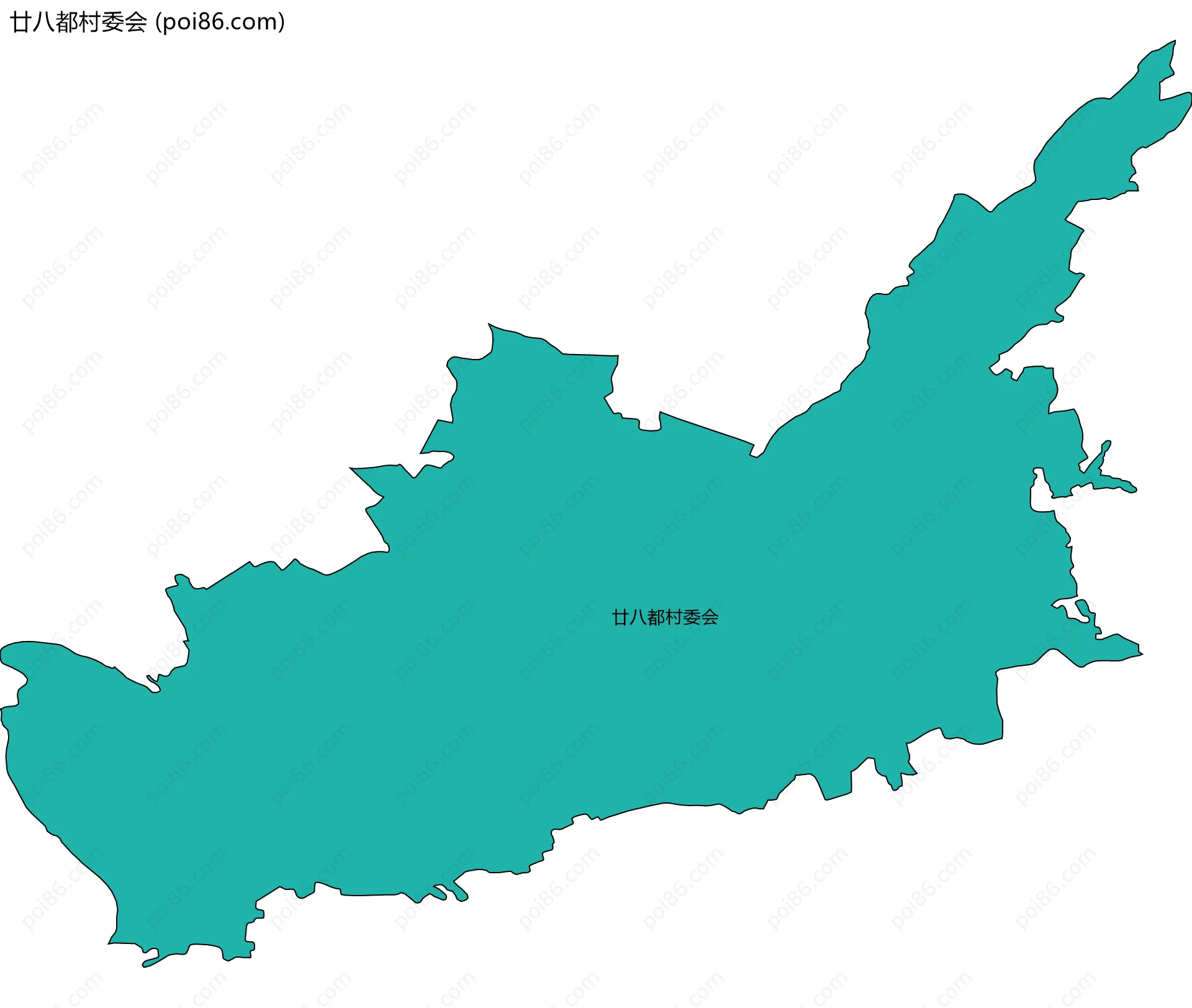 廿八都村委会边界地图