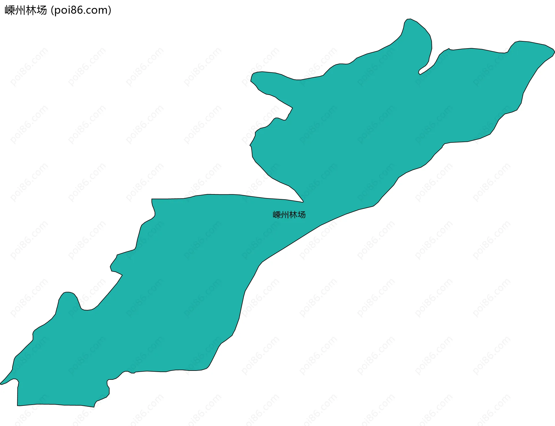 嵊州林场边界地图