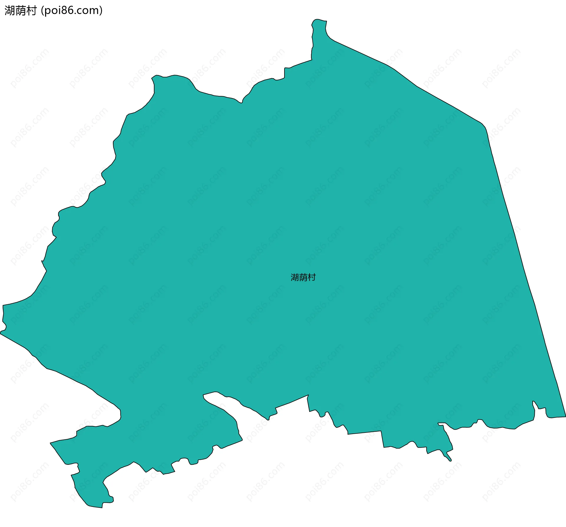 湖荫村边界地图