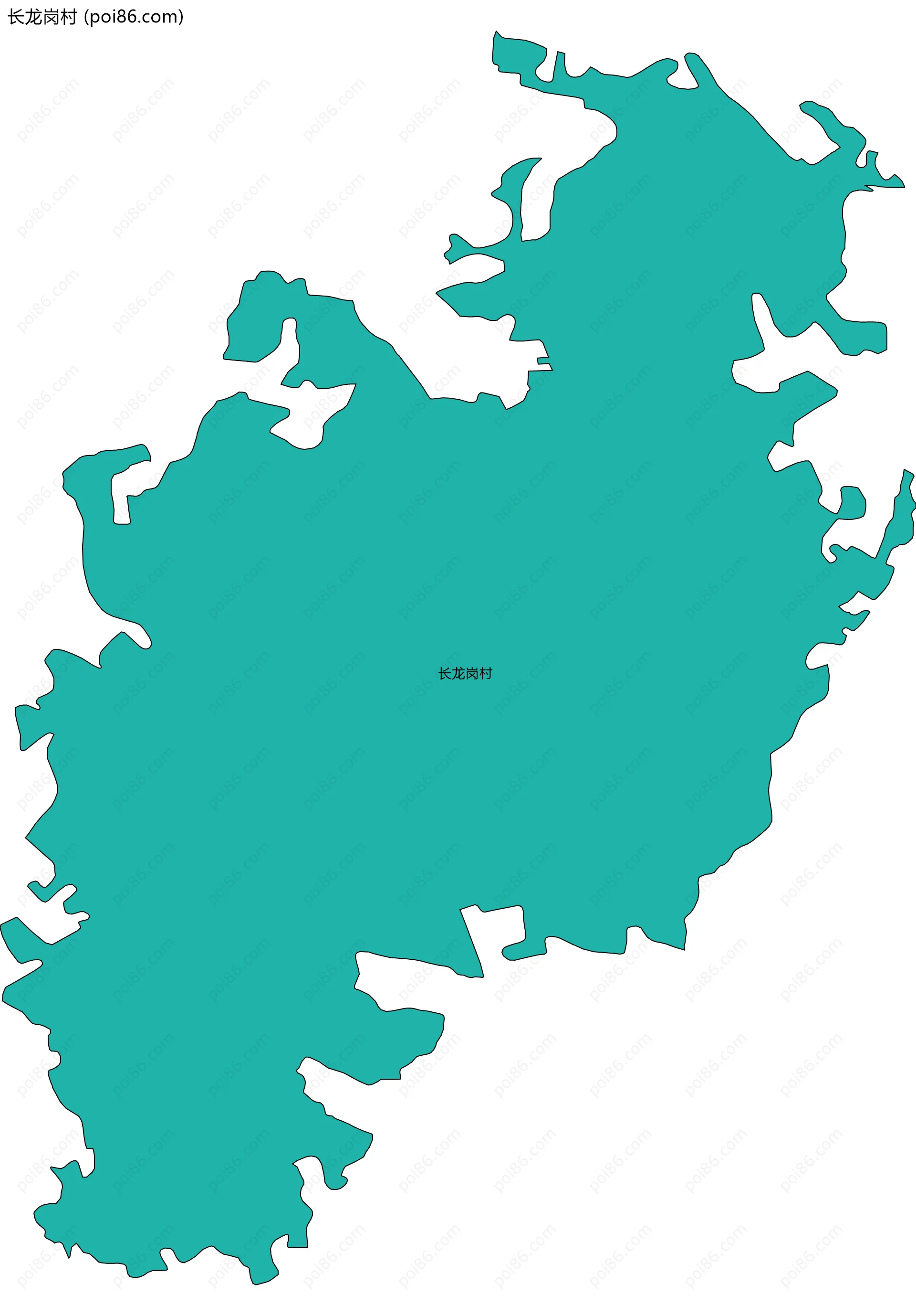 长龙岗村边界地图