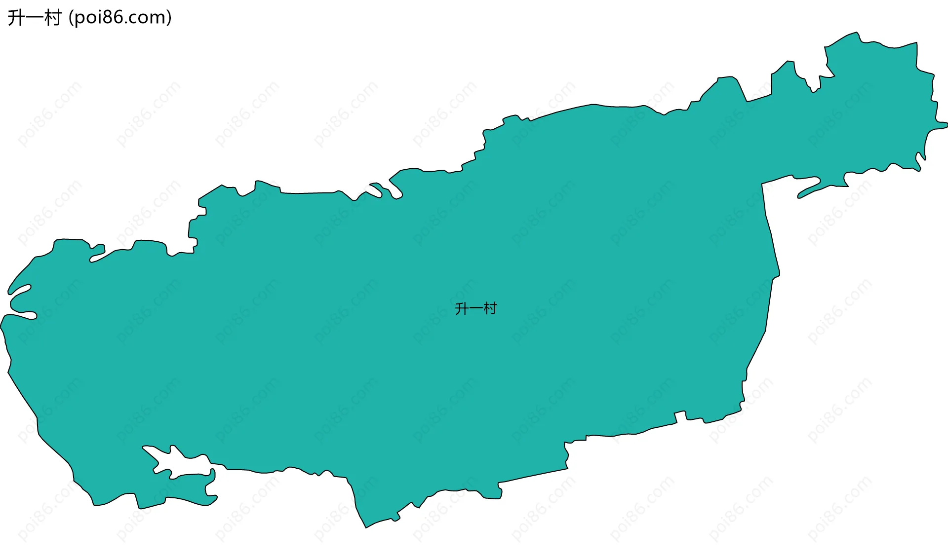 升一村边界地图