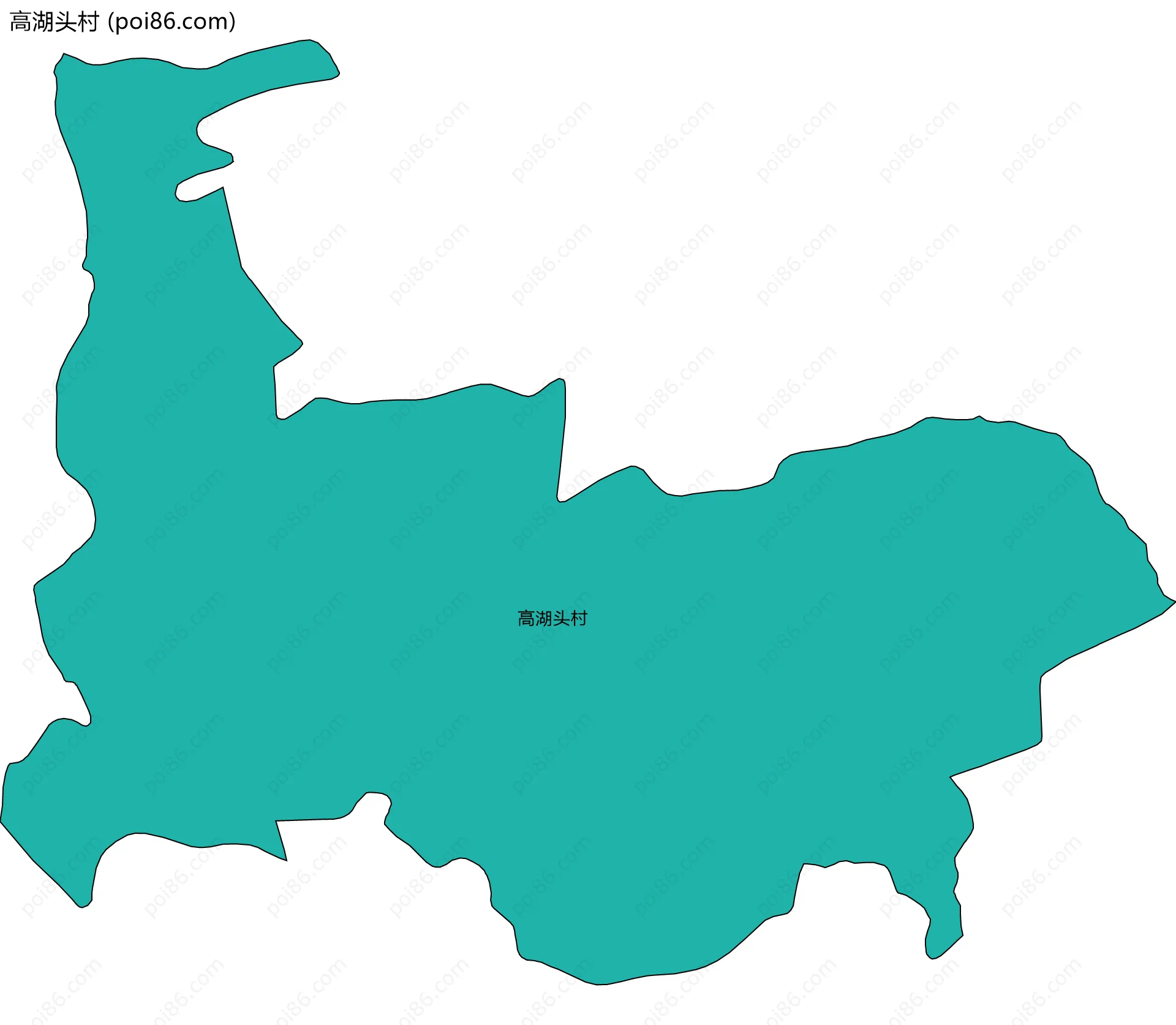 高湖头村边界地图